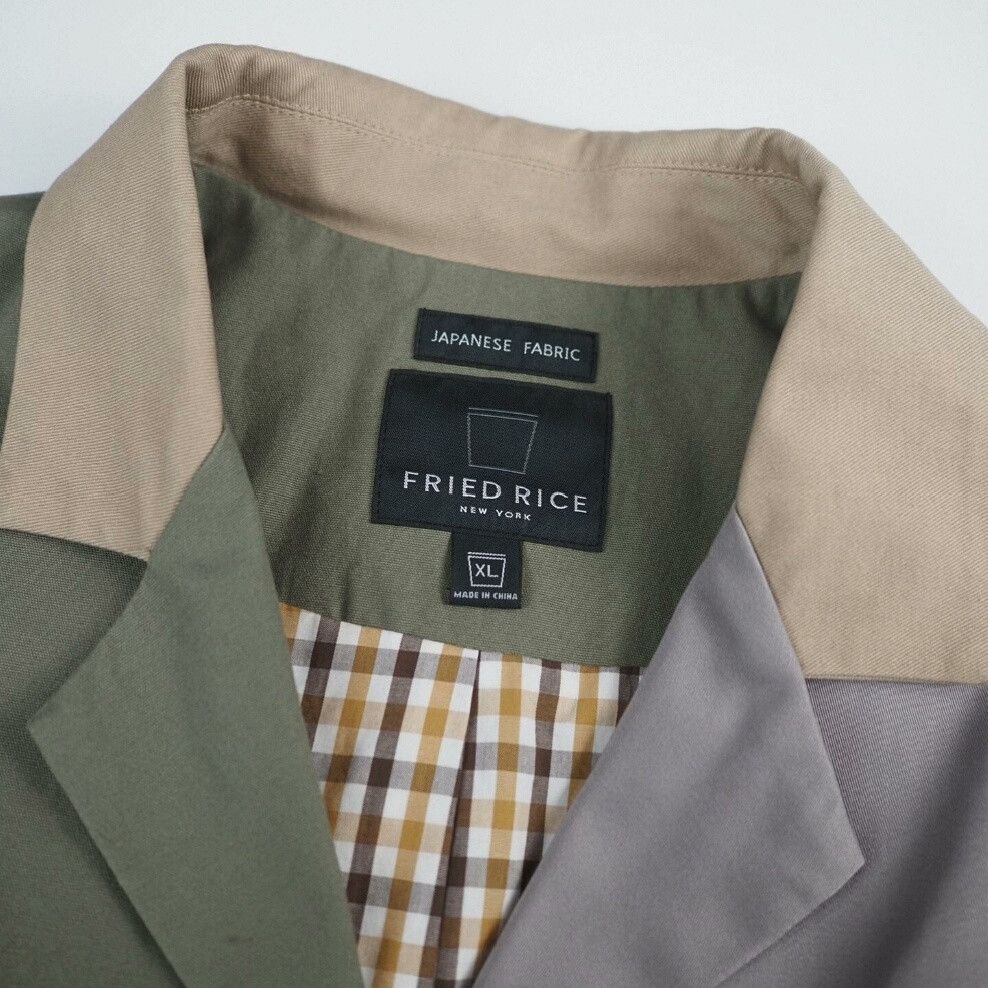 FRIED RICE FRIED RICE 24SS Patchwork Deconstructed Blazer Size US XL / EU 56 / 4 - 6 Thumbnail
