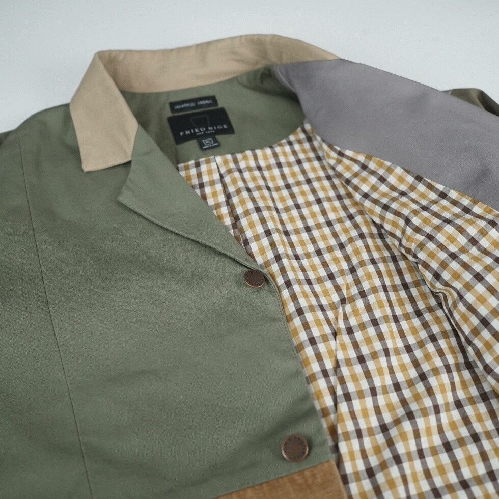 FRIED RICE FRIED RICE 24SS Patchwork Deconstructed Blazer Size US XL / EU 56 / 4 - 5 Thumbnail