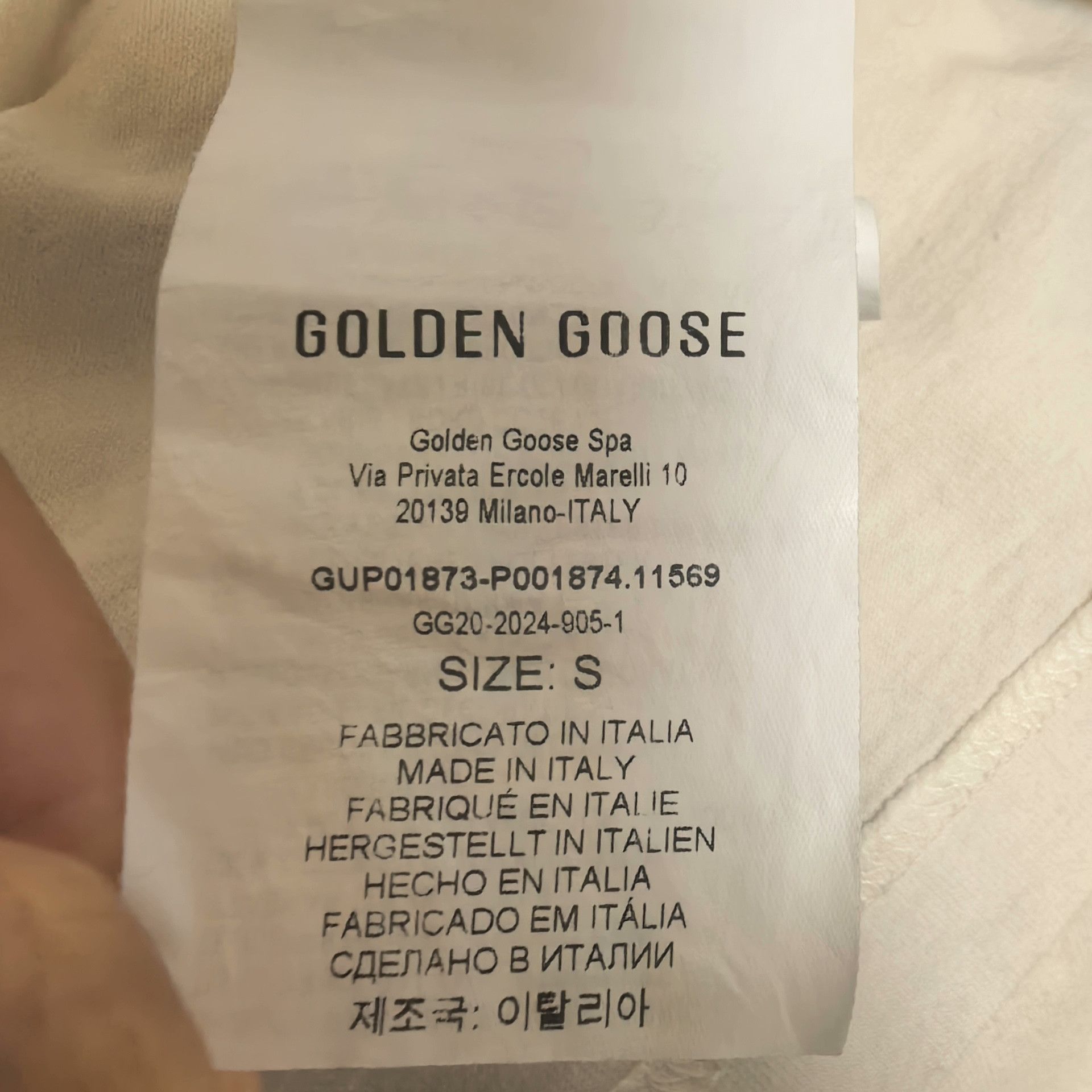 Golden Goose Golden Goose 25ss Distressed Slogan T-shirt Size US S / EU 44-46 / 1 - 6 Thumbnail