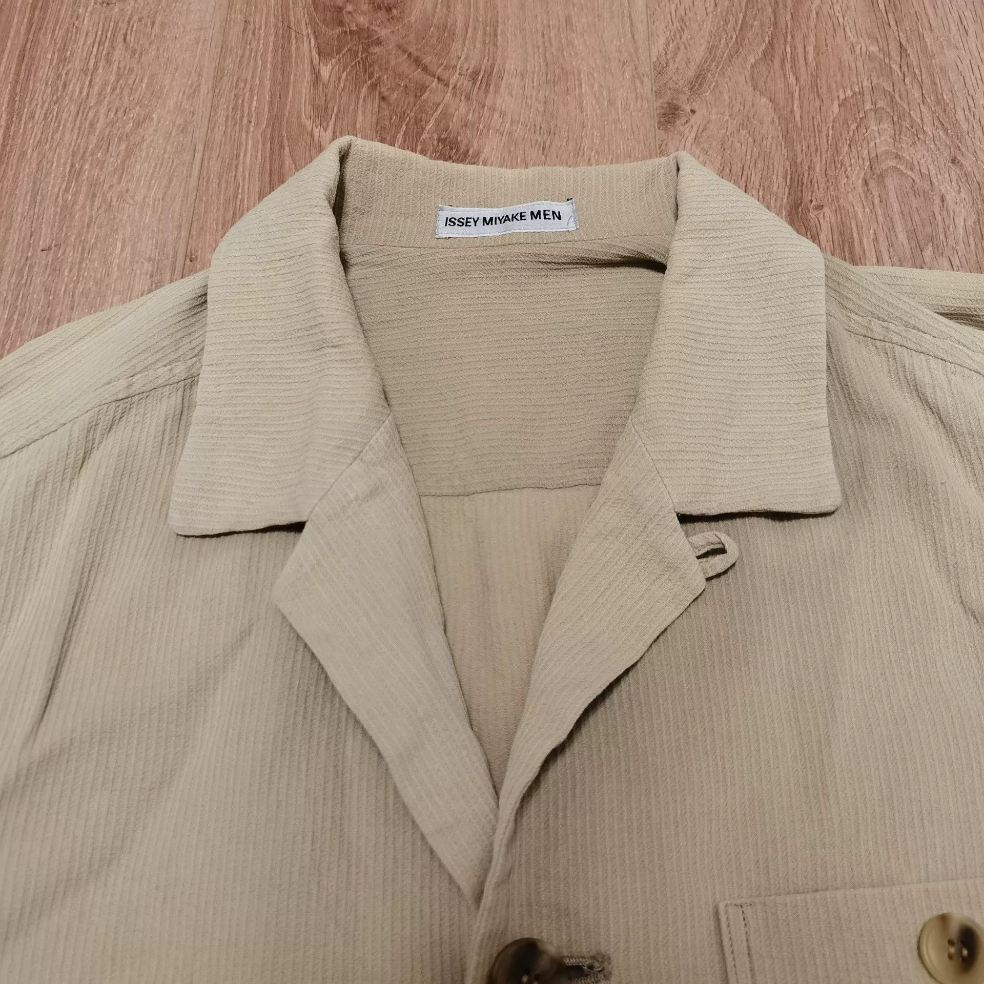 Issey Miyake Issey Miyake 90s Striped Pleated Jacket Size US XL / EU 56 / 4 - 3 Thumbnail