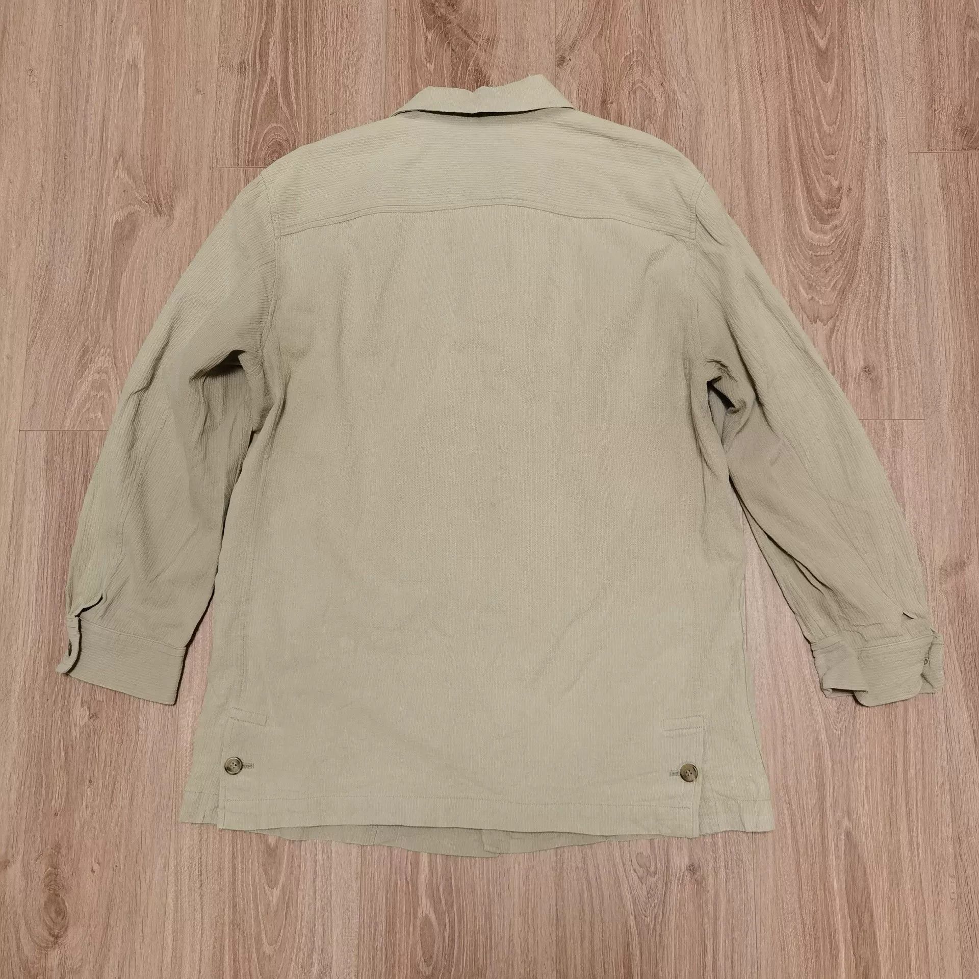 Issey Miyake Issey Miyake 90s Striped Pleated Jacket Size US XL / EU 56 / 4 - 2 Thumbnail