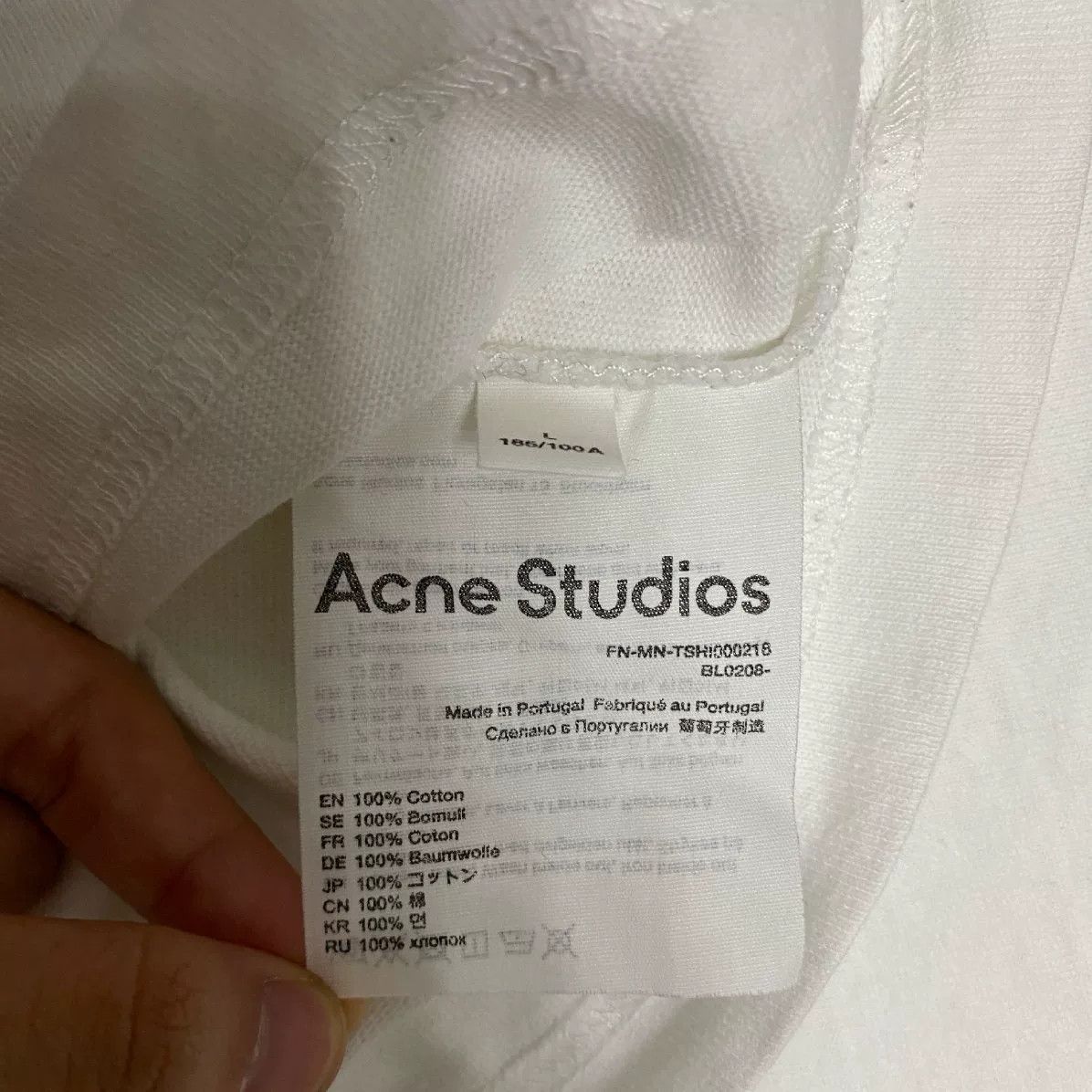 Acne Studios Acne Studios Distressed Print Short-Sleeve Tee Size US L / EU 52-54 / 3 - 6 Thumbnail