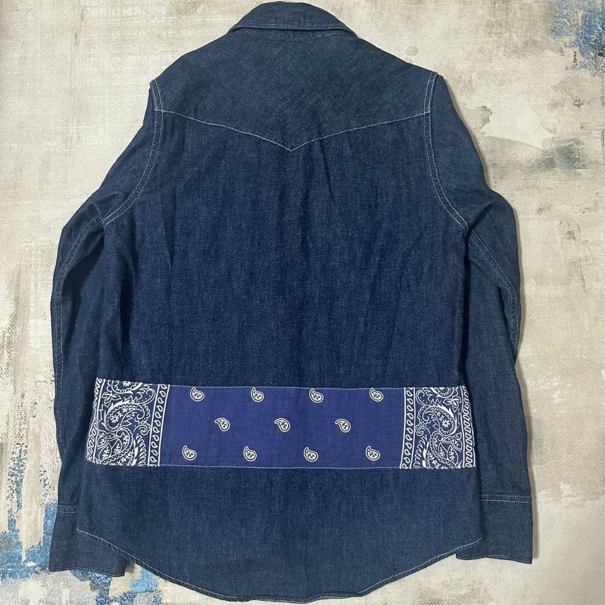 Visvim VISVIM Bandana Patchwork Denim Shirt Size US XS / EU 42 / 0 - 2 Thumbnail
