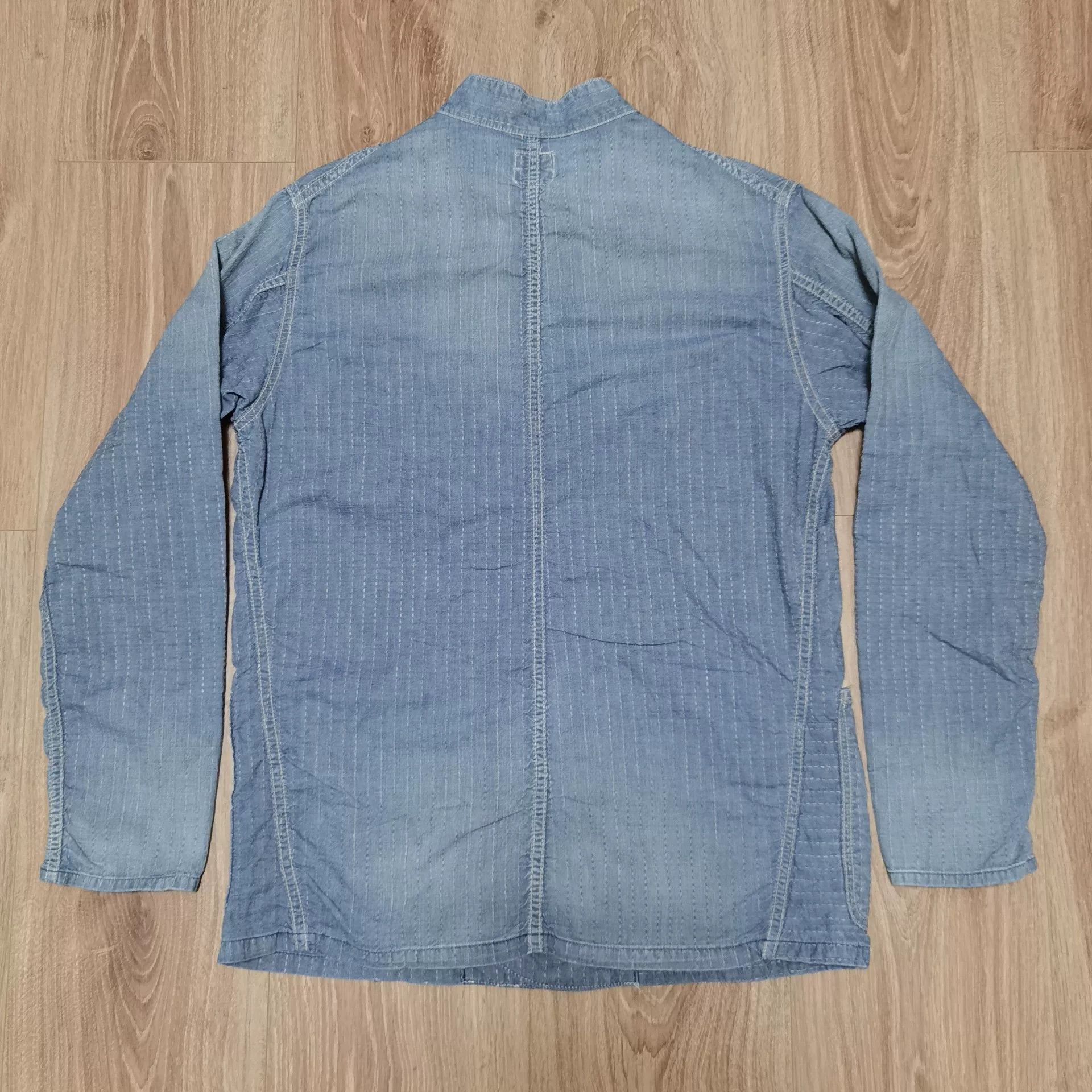 FunSet of Art FUNSET OF ART Japanese Washed Sashiko Denim Jacket Size US M / EU 48-50 / 2 - 2 Thumbnail