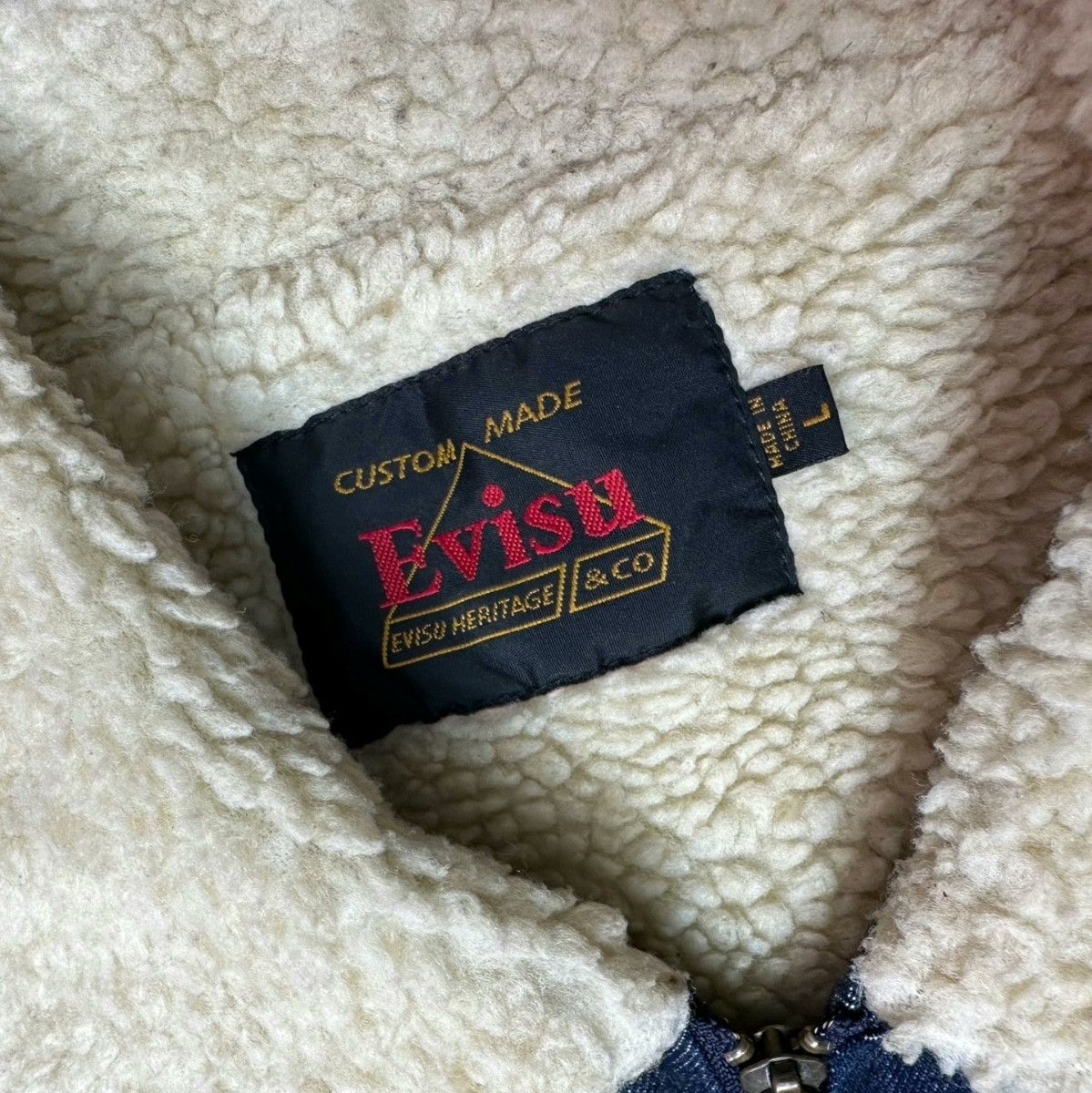 Evisu Evisu Denim Shearling Jacket Size US L / EU 52-54 / 3 - 5 Thumbnail