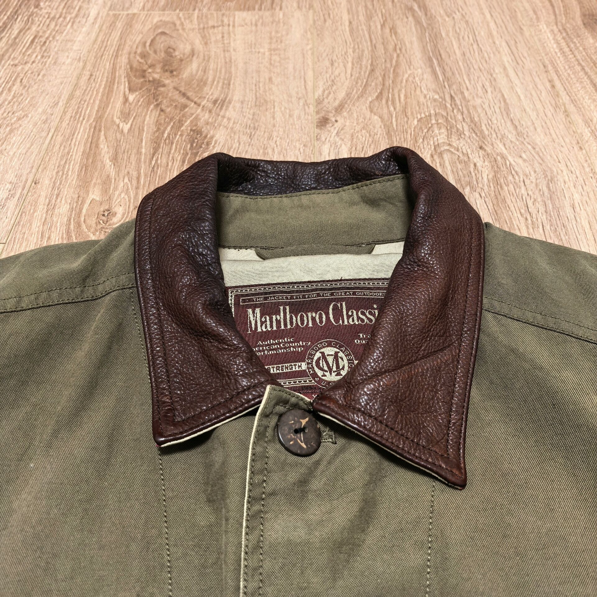 Marlboro Classics Marlboro Classics Leather Collar Jacket Size US XL / EU 56 / 4 - 4 Thumbnail