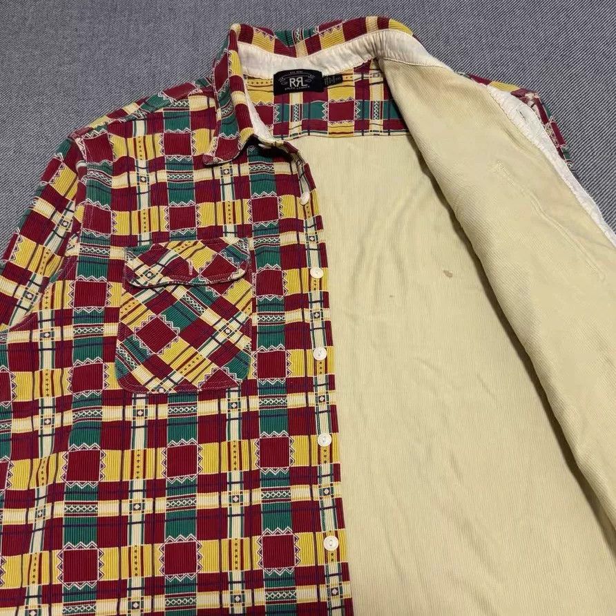 RRL Ralph Lauren RRL Double RL Corduroy Check Shirt Size US XXL / EU 58 / 5 - 5 Thumbnail
