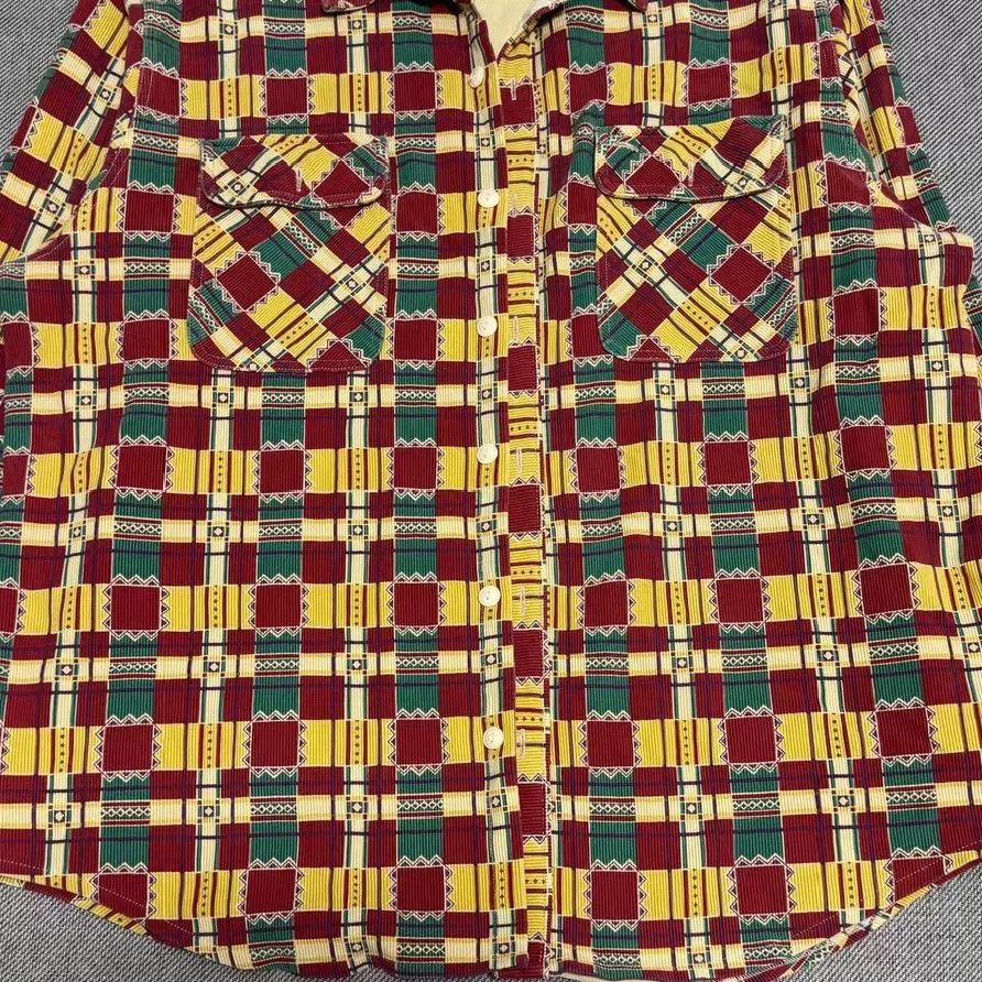 RRL Ralph Lauren RRL Double RL Corduroy Check Shirt Size US XXL / EU 58 / 5 - 4 Thumbnail