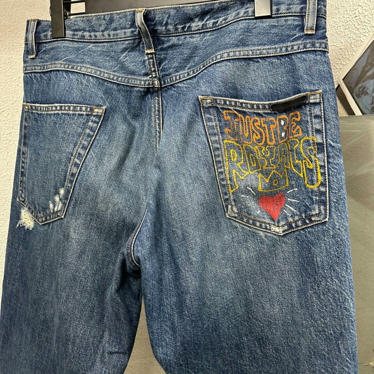 Dolce & Gabbana DG Hand-painted Distressed Jeans Size US 32 / EU 48 - 5 Thumbnail