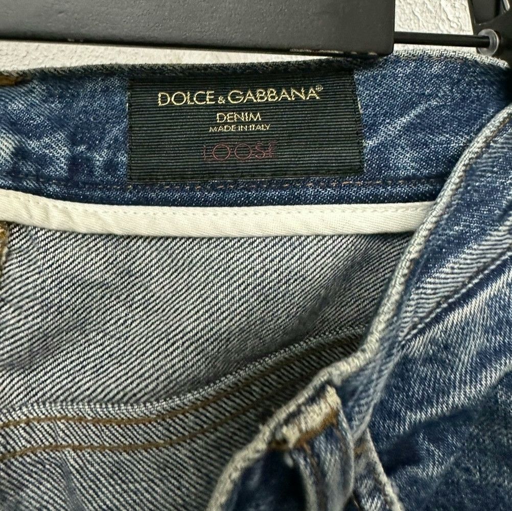 Dolce & Gabbana DG Hand-painted Distressed Jeans Size US 32 / EU 48 - 7 Thumbnail