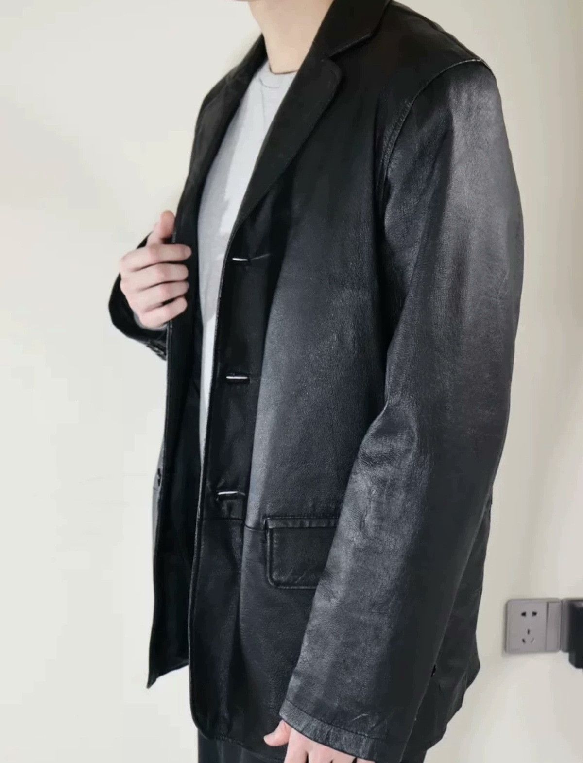 Ralph Lauren Vintage Ralph Lauren Leather Blazer Size US L / EU 52-54 / 3 - 9 Thumbnail