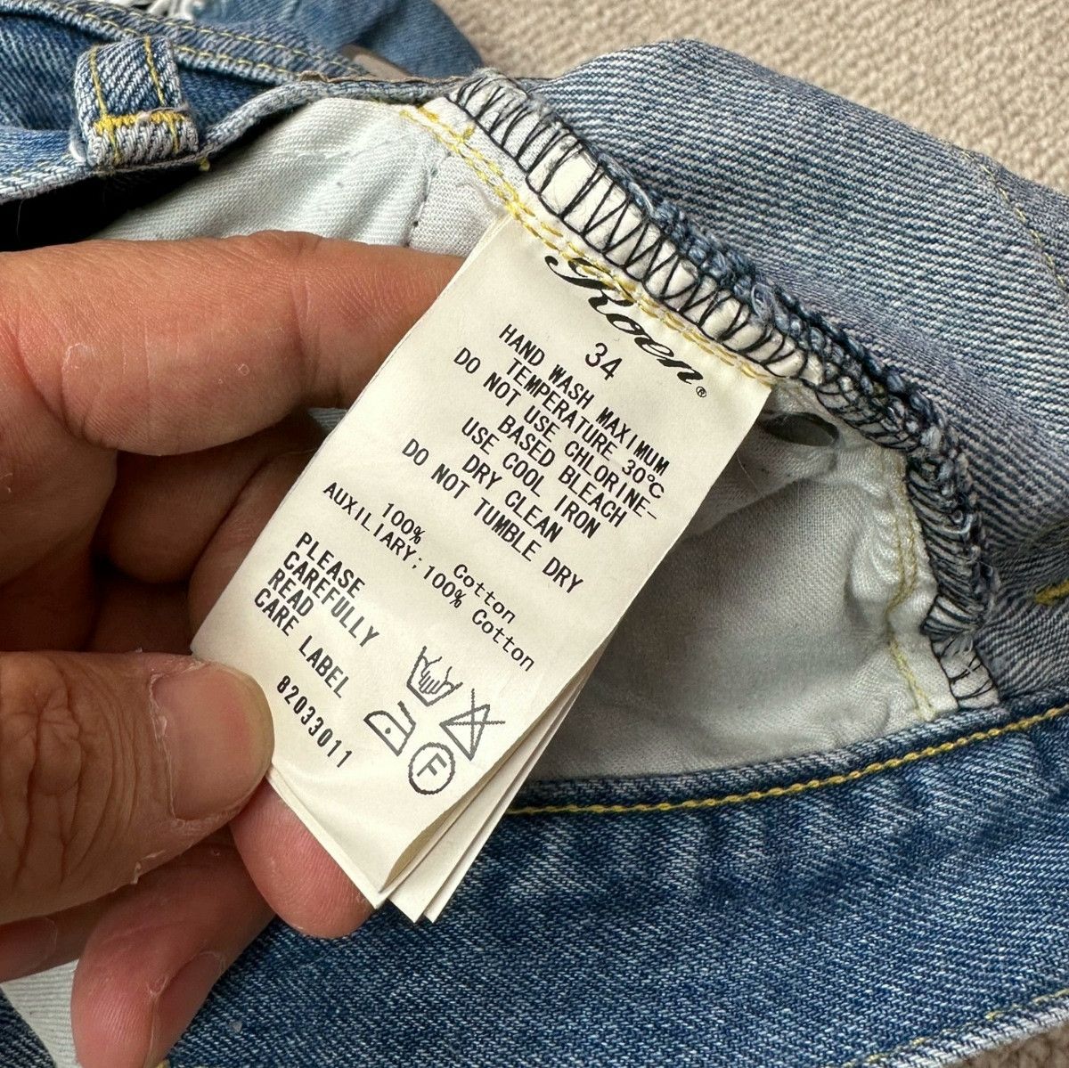 Roen Roen Japan Distressed Double Layer Jeans Size US 34 / EU 50 - 8 Thumbnail