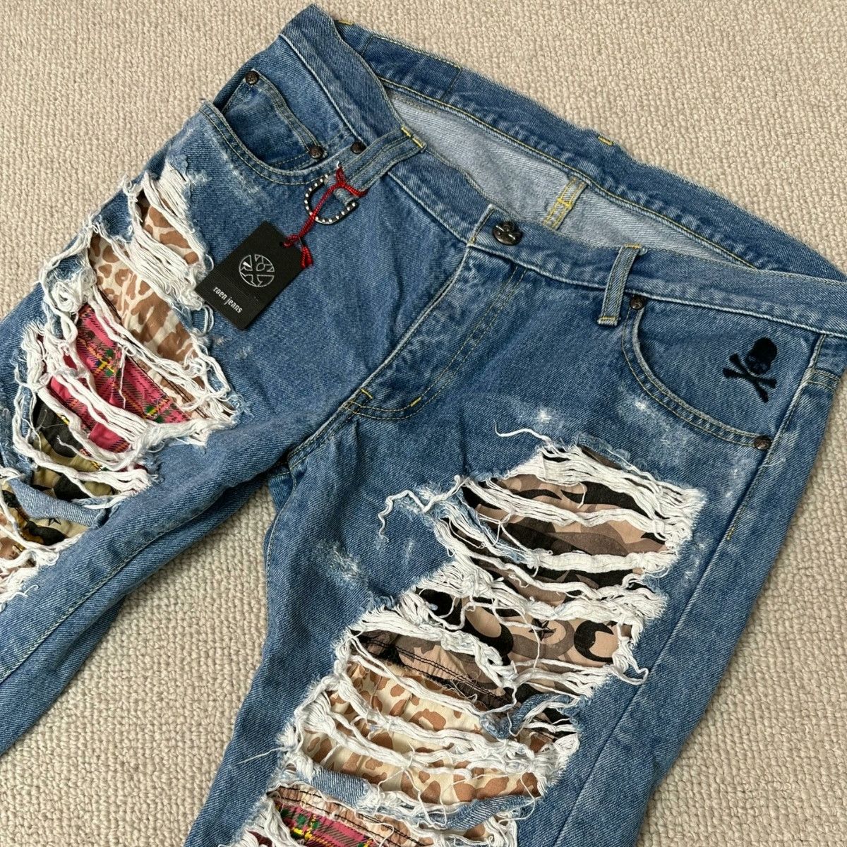 Roen Roen Japan Distressed Double Layer Jeans Size US 34 / EU 50 - 3 Thumbnail