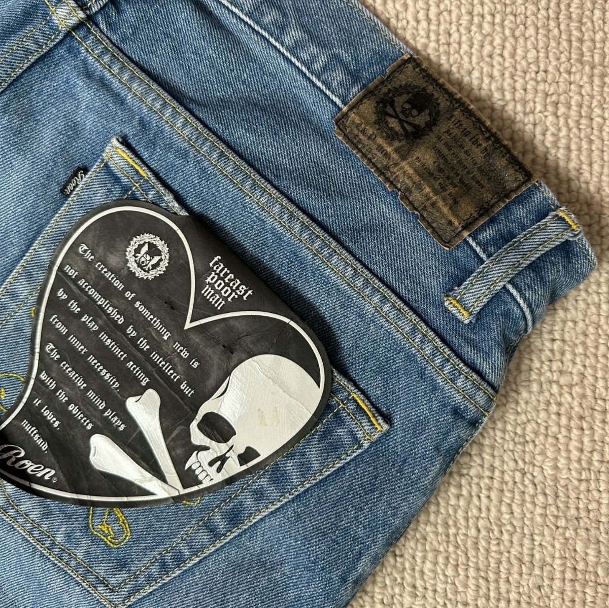 Roen Roen Japan Distressed Double Layer Jeans Size US 34 / EU 50 - 5 Thumbnail
