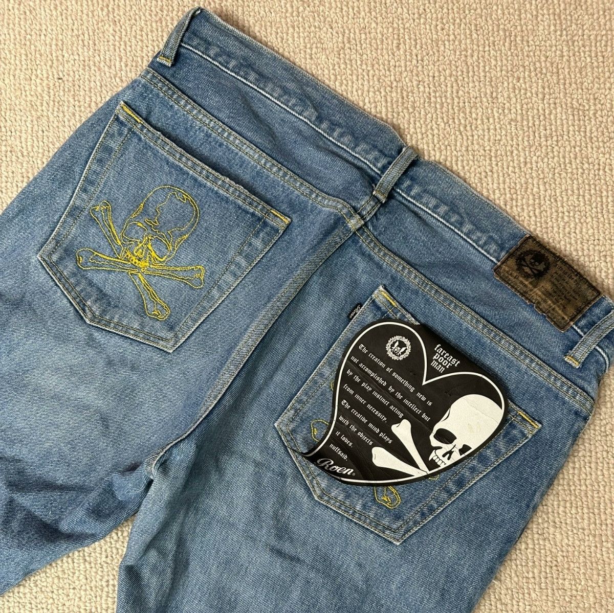 Roen Roen Japan Distressed Double Layer Jeans Size US 34 / EU 50 - 4 Thumbnail