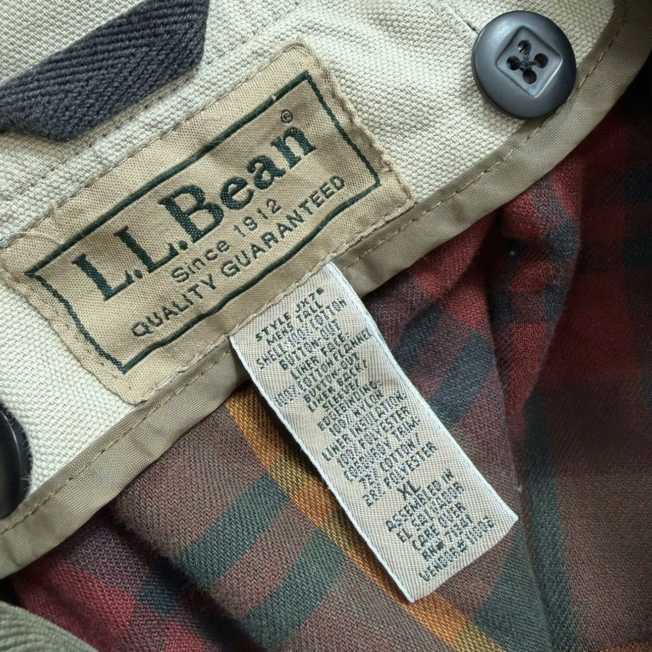 L.L. Bean 90s L.L.Bean Hunting Canvas Cotton Jacket Size US XL / EU 56 / 4 - 7 Thumbnail