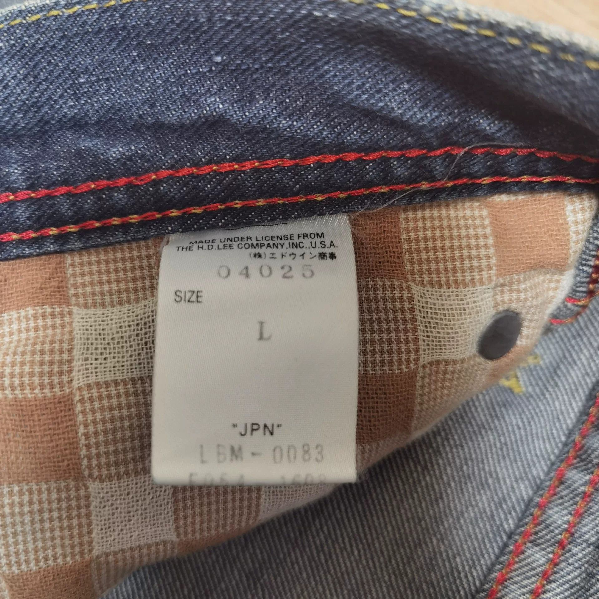 Lee Lee Riders Japanese Graffiti Strap Jeans Size US 36 / EU 52 - 6 Thumbnail