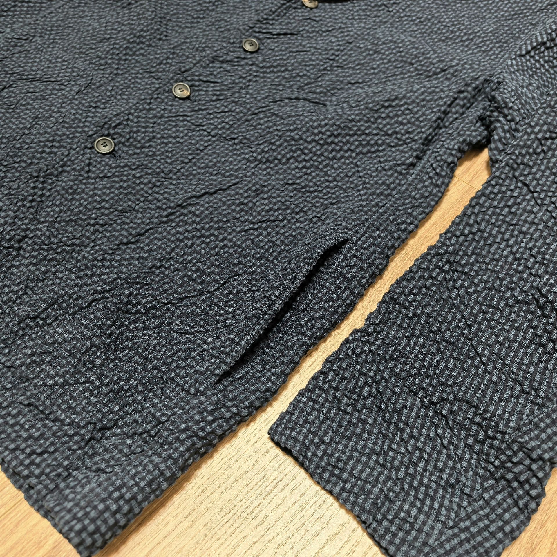 Issey Miyake Issey Miyake Seersucker Blazer Japan Size US M / EU 48-50 / 2 - 5 Thumbnail