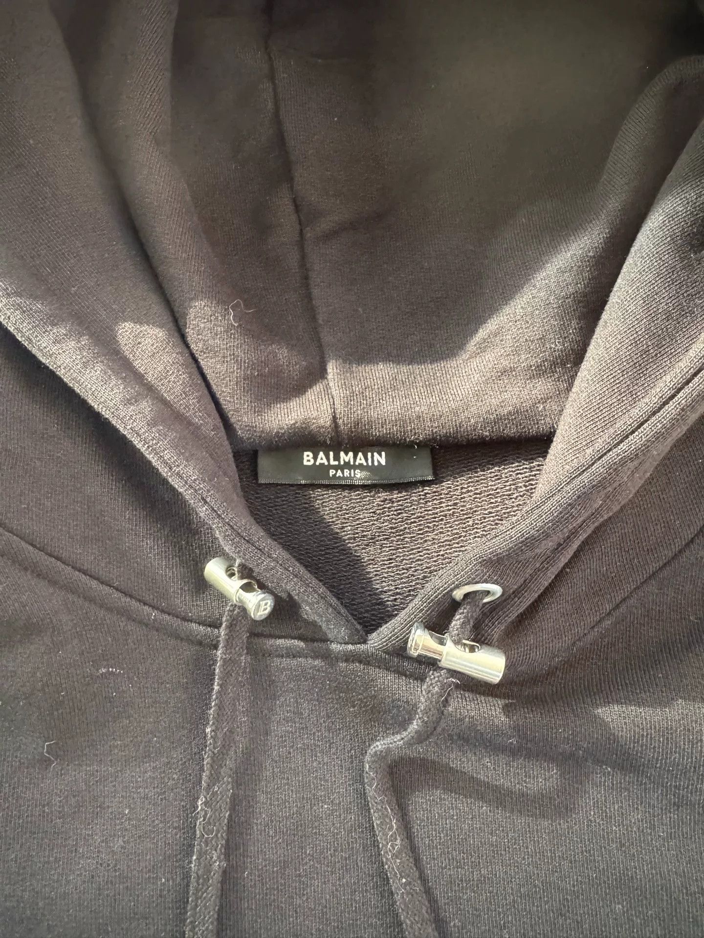 Balmain BALMAIN Black Hoodie Size US L / EU 52-54 / 3 - 3 Thumbnail