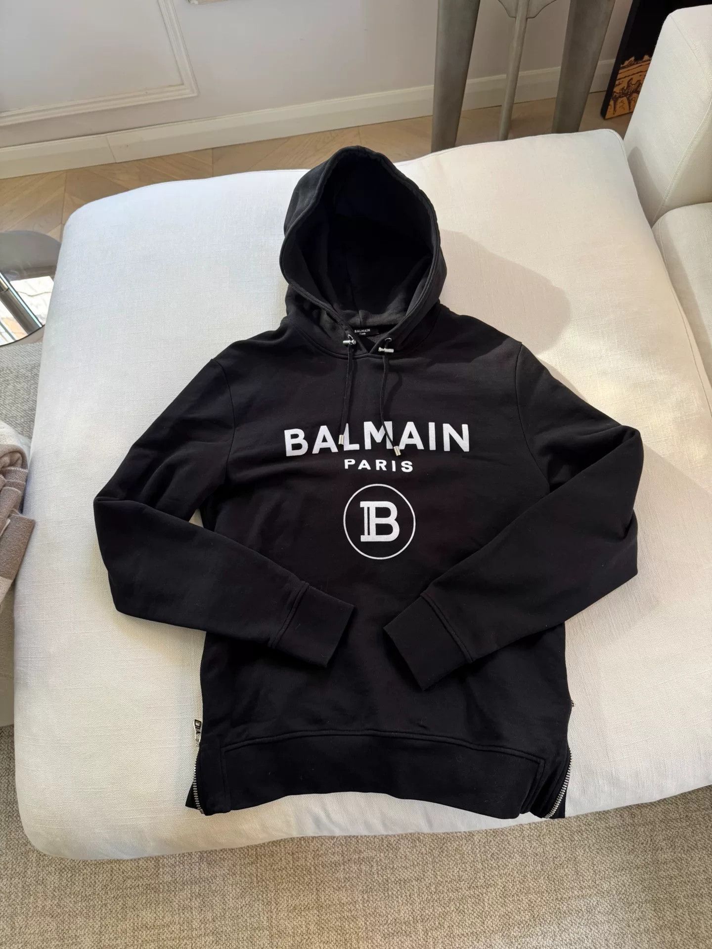 Balmain BALMAIN Black Hoodie Size US L / EU 52-54 / 3 - 2 Thumbnail