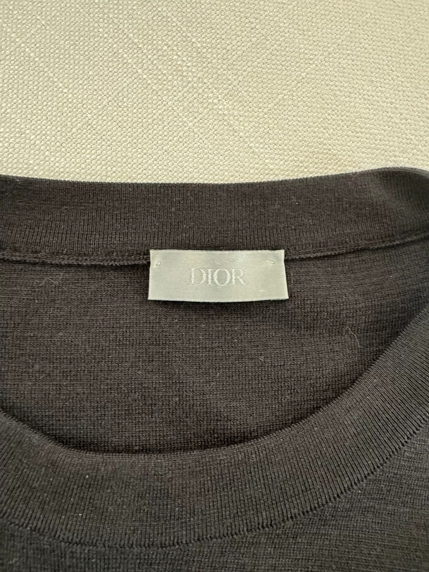 Dior Dior Black Cashmere Knit Sweater Size US L / EU 52-54 / 3 - 2 Thumbnail