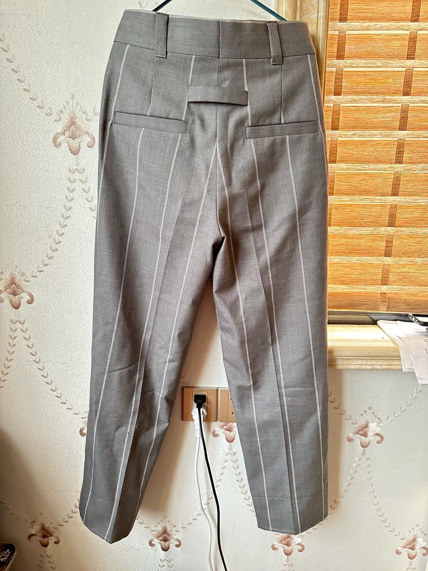 Fear of God Fear of God x Zegna Gray Striped Trousers Size US 28 / EU 44 - 2 Thumbnail