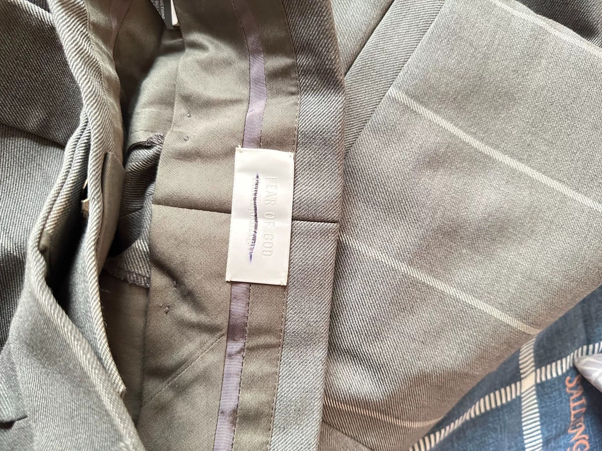 Fear of God Fear of God x Zegna Gray Striped Trousers Size US 28 / EU 44 - 3 Thumbnail