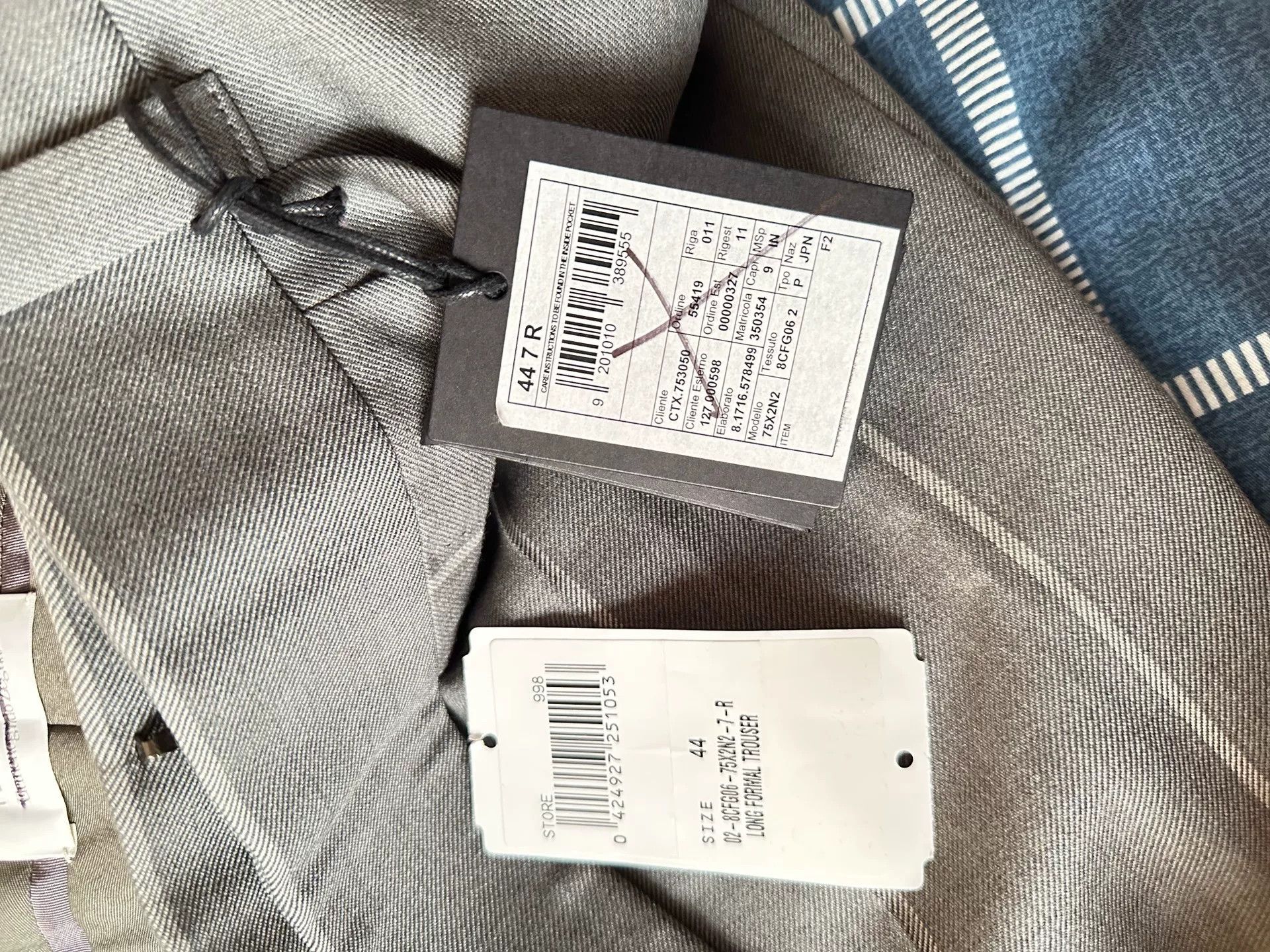 Fear of God Fear of God x Zegna Gray Striped Trousers Size US 28 / EU 44 - 5 Thumbnail