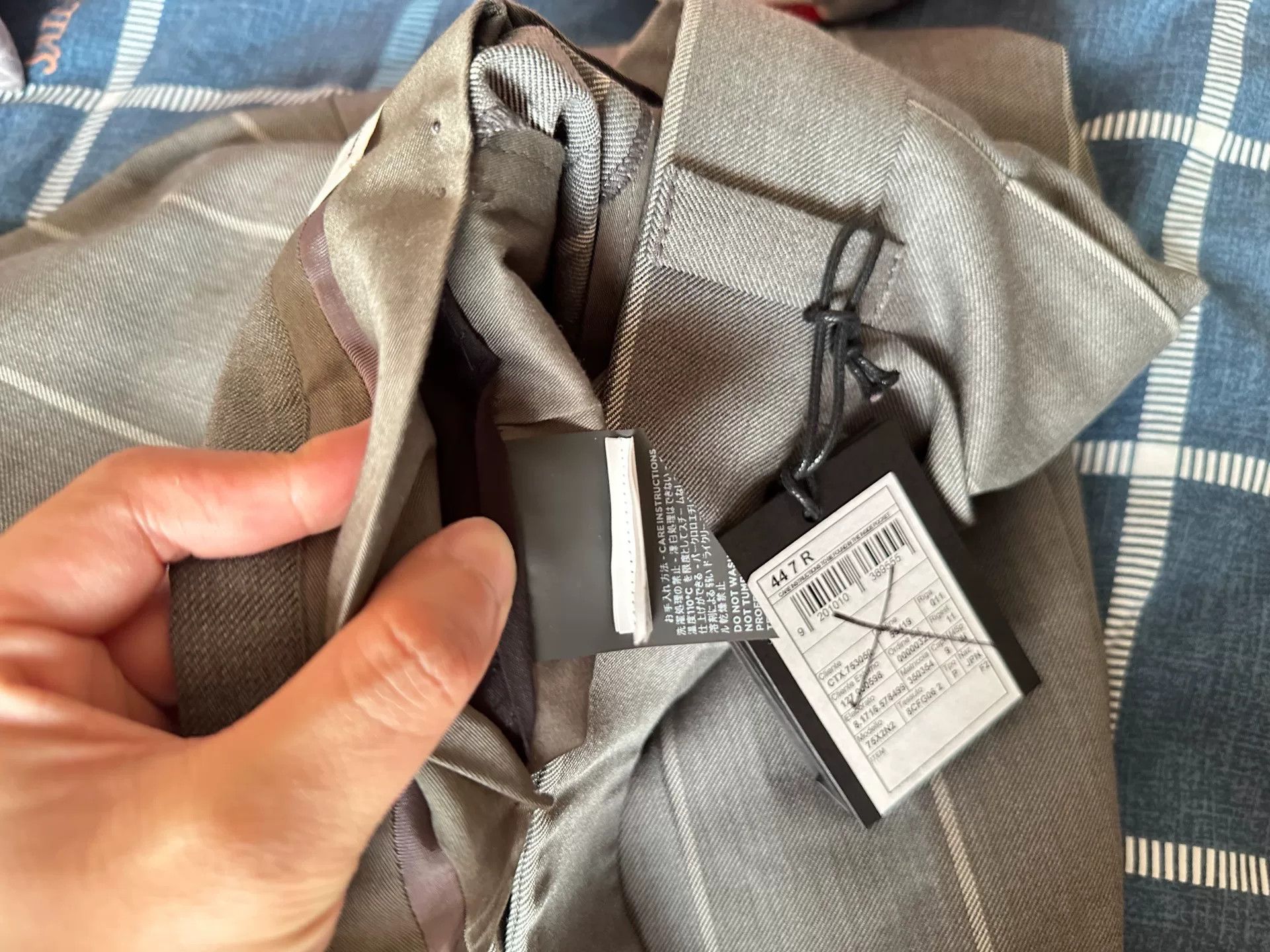 Fear of God Fear of God x Zegna Gray Striped Trousers Size US 28 / EU 44 - 6 Thumbnail
