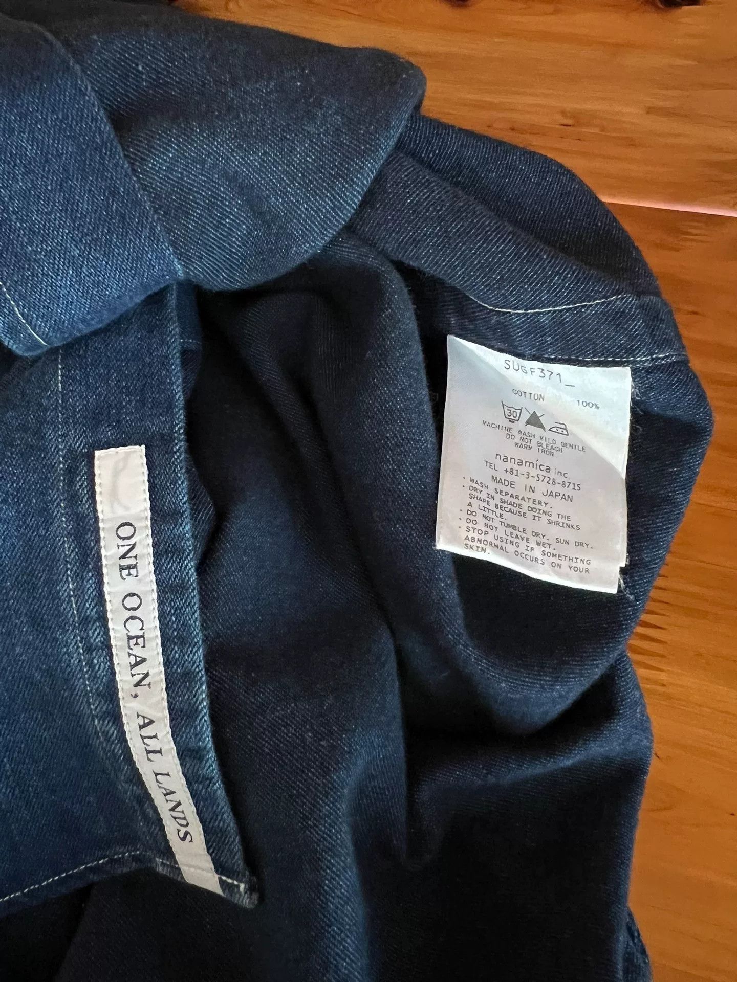 Nanamica Nanamica Japanese Indigo Denim Shirt Size US S / EU 44-46 / 1 - 9 Thumbnail
