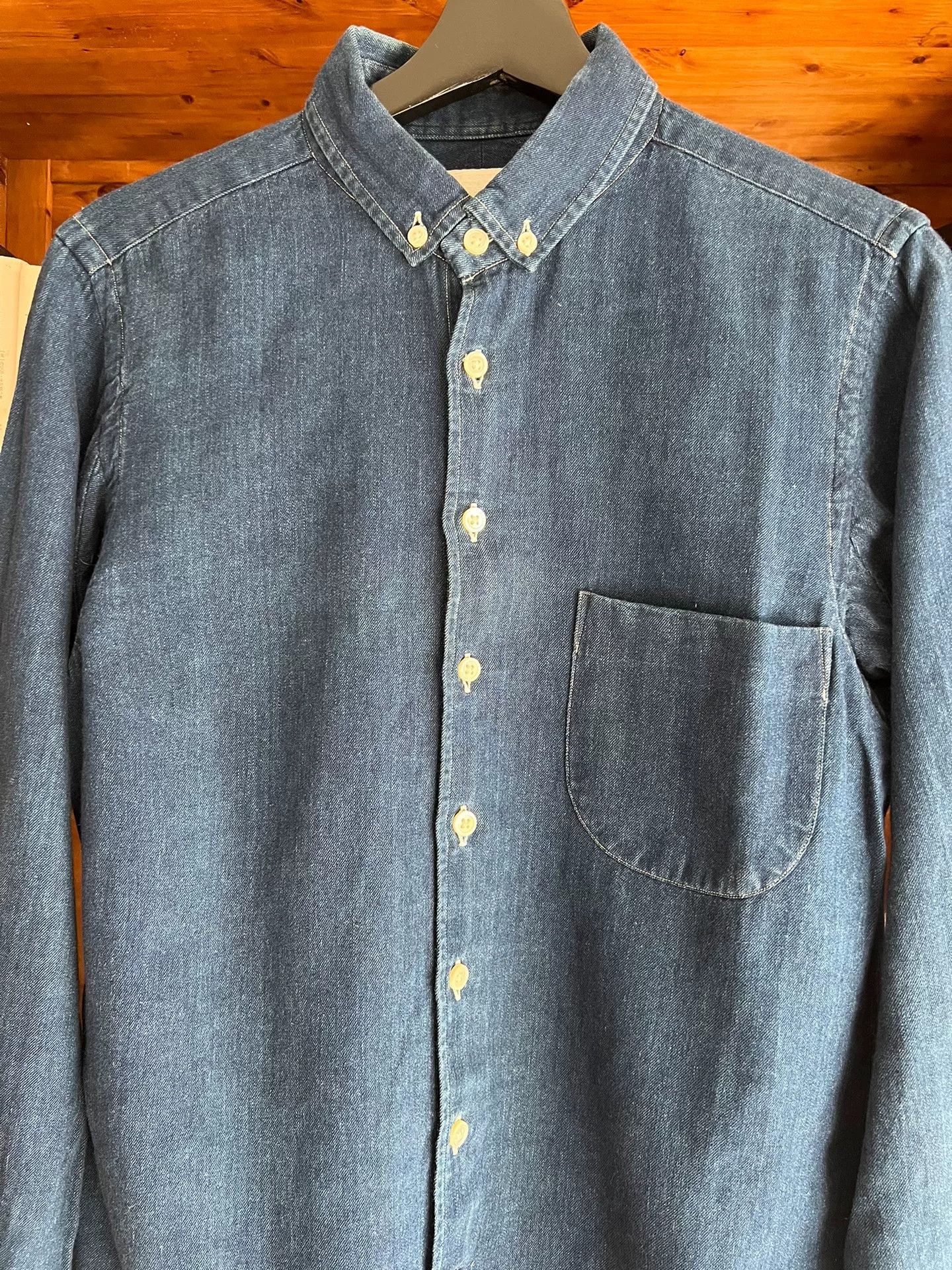 Nanamica Nanamica Japanese Indigo Denim Shirt Size US S / EU 44-46 / 1 - 6 Thumbnail