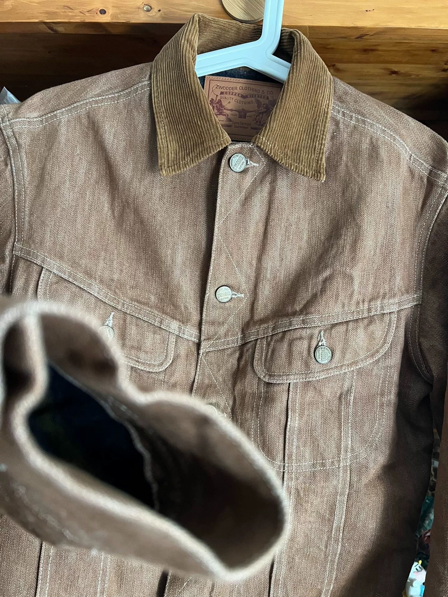 zerrows Zwodder 16OZ Denim Storm Rider Jacket Size US S / EU 44-46 / 1 - 4 Thumbnail