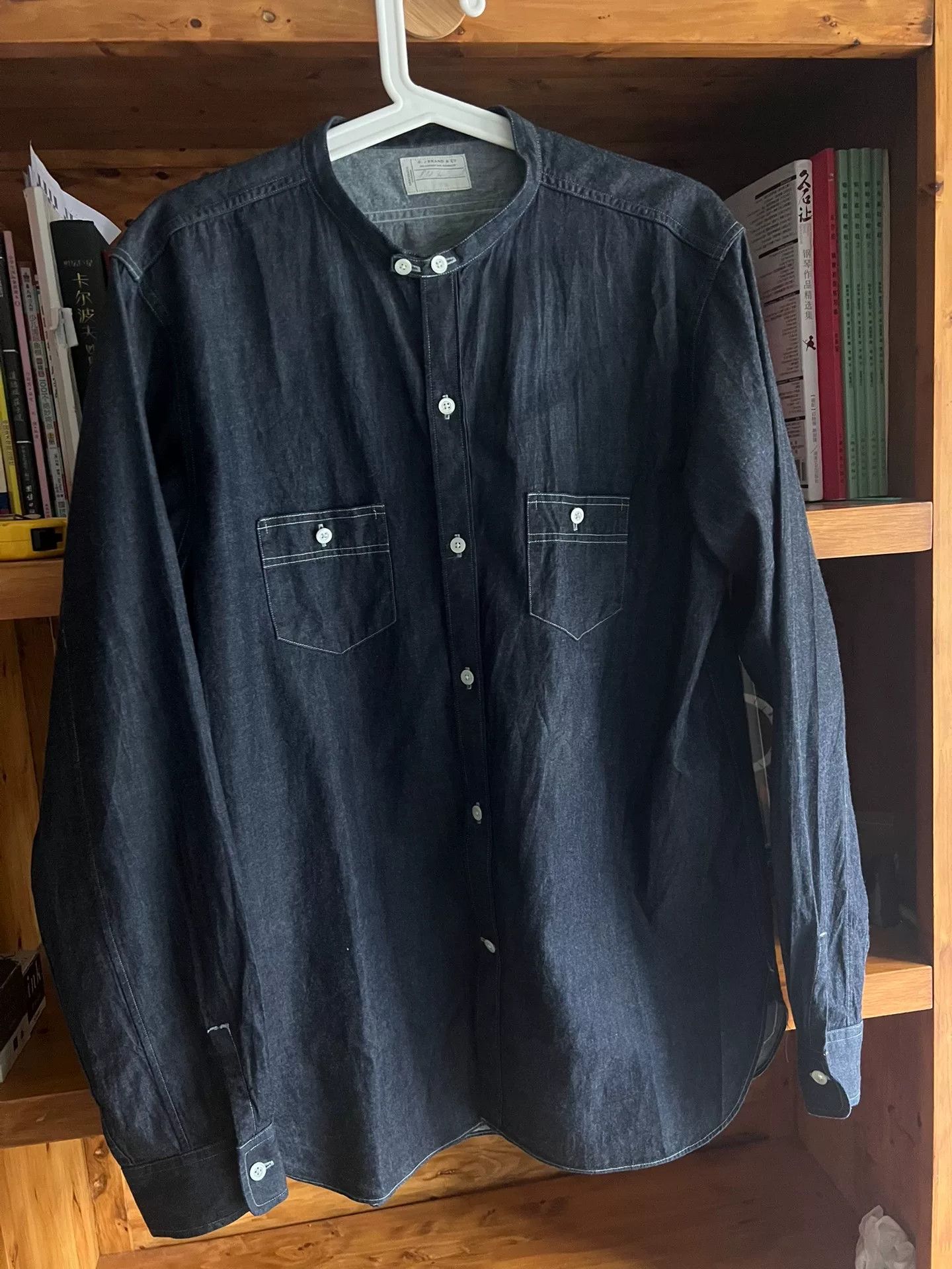 Old Joe Old Joe Indigo Dyed Stand Collar Work Shirt Size US M / EU 48-50 / 2 - 2 Thumbnail