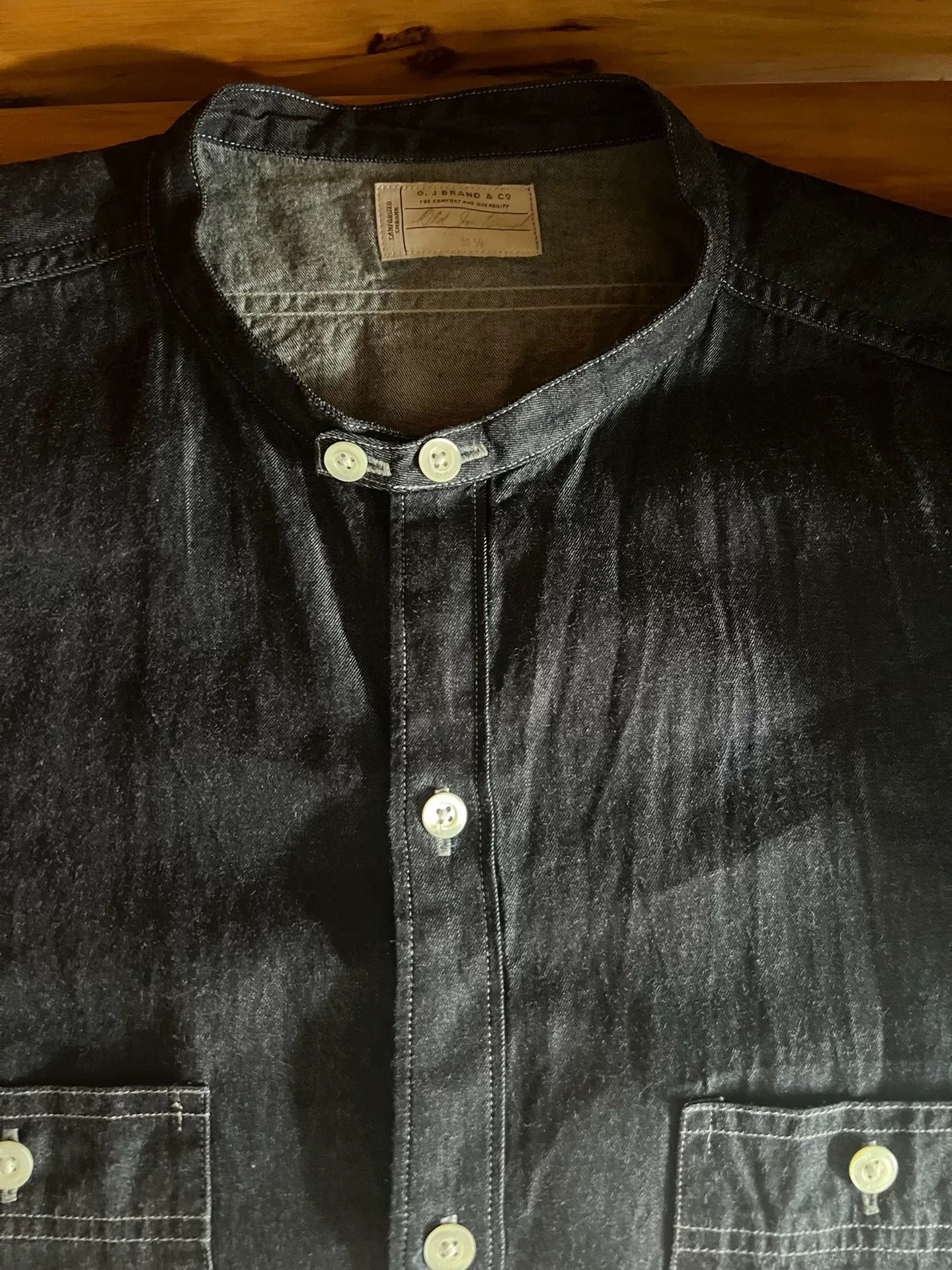 Old Joe Old Joe Indigo Dyed Stand Collar Work Shirt Size US M / EU 48-50 / 2 - 8 Thumbnail