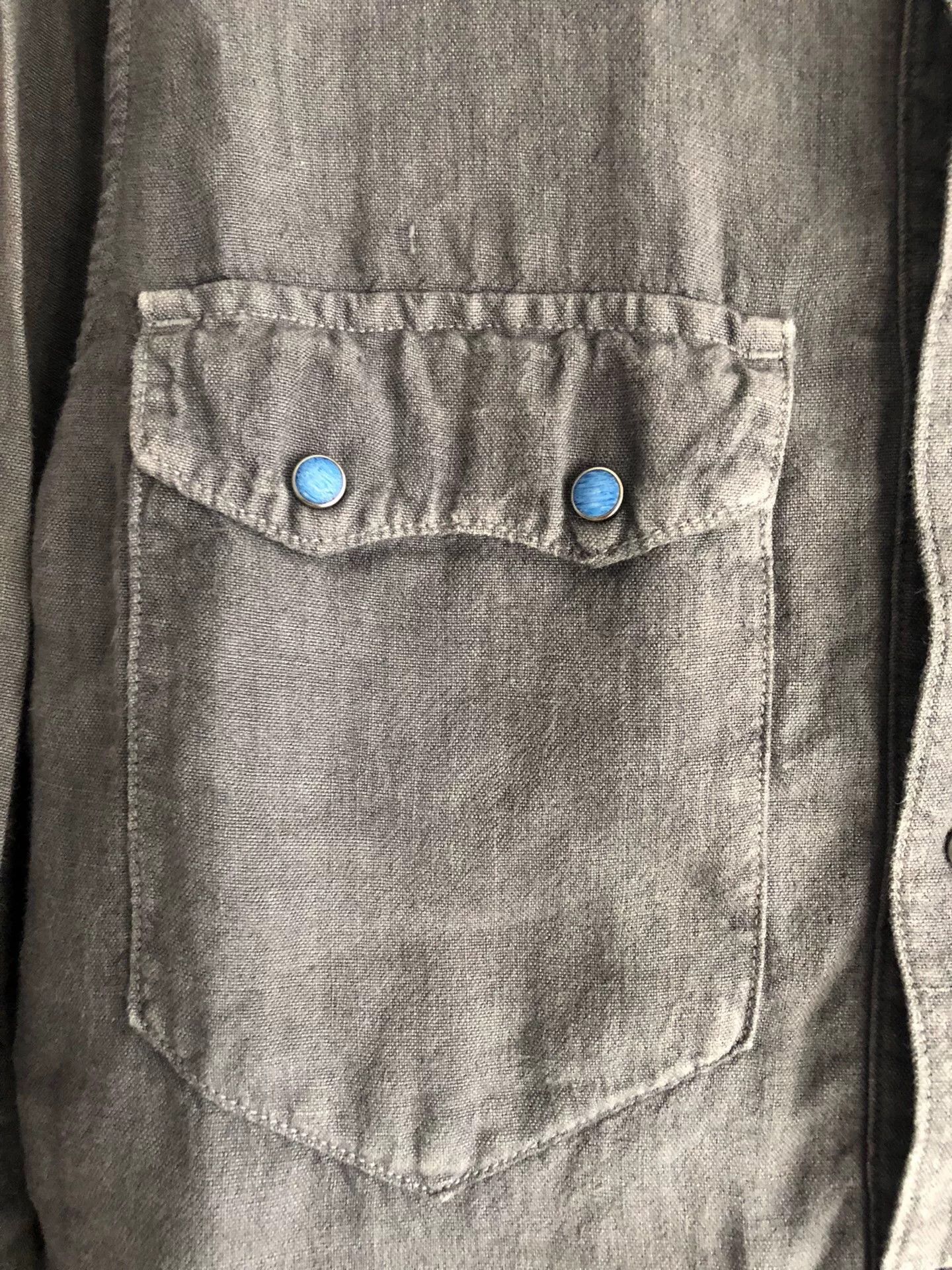 Porter Classic Porter Classic 17AW Linen Western Shirt Size US M / EU 48-50 / 2 - 2 Thumbnail