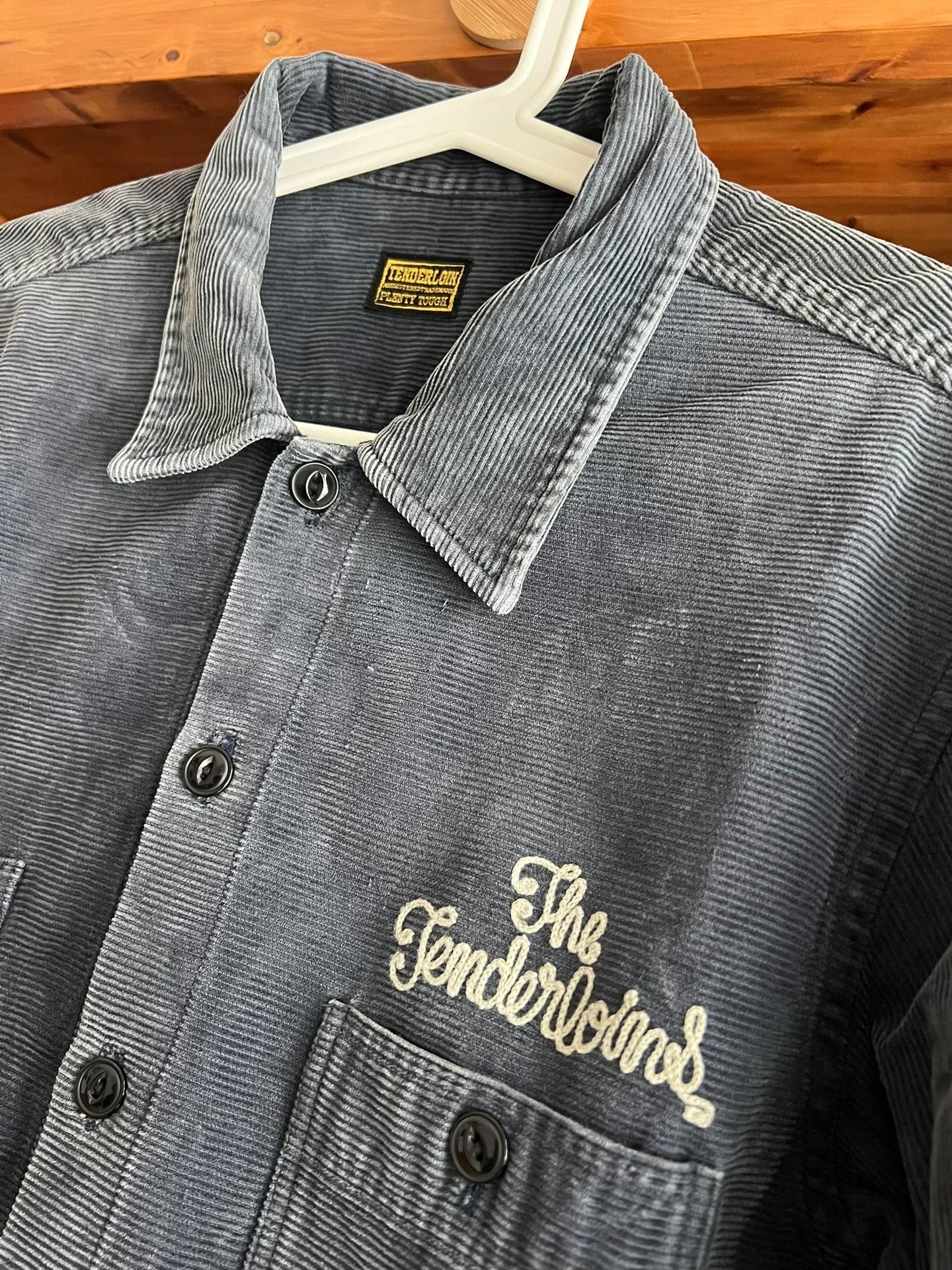 Tenderloin Tenderloin Washed Indigo Corduroy Workshirt Size US S / EU 44-46 / 1 - 5 Thumbnail