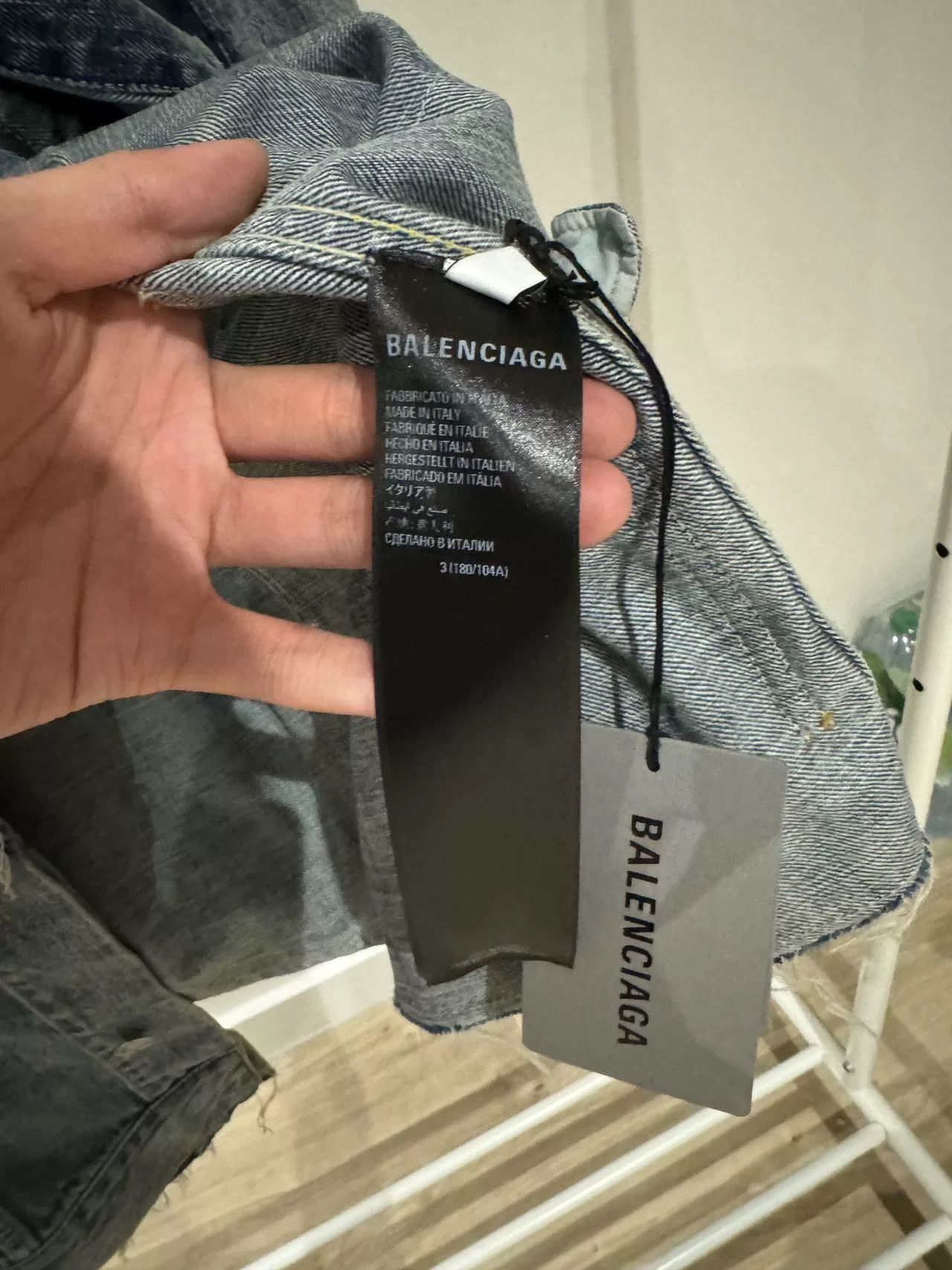Balenciaga Balenciaga Spliced Shirt Size US L / EU 52-54 / 3 - 6 Thumbnail