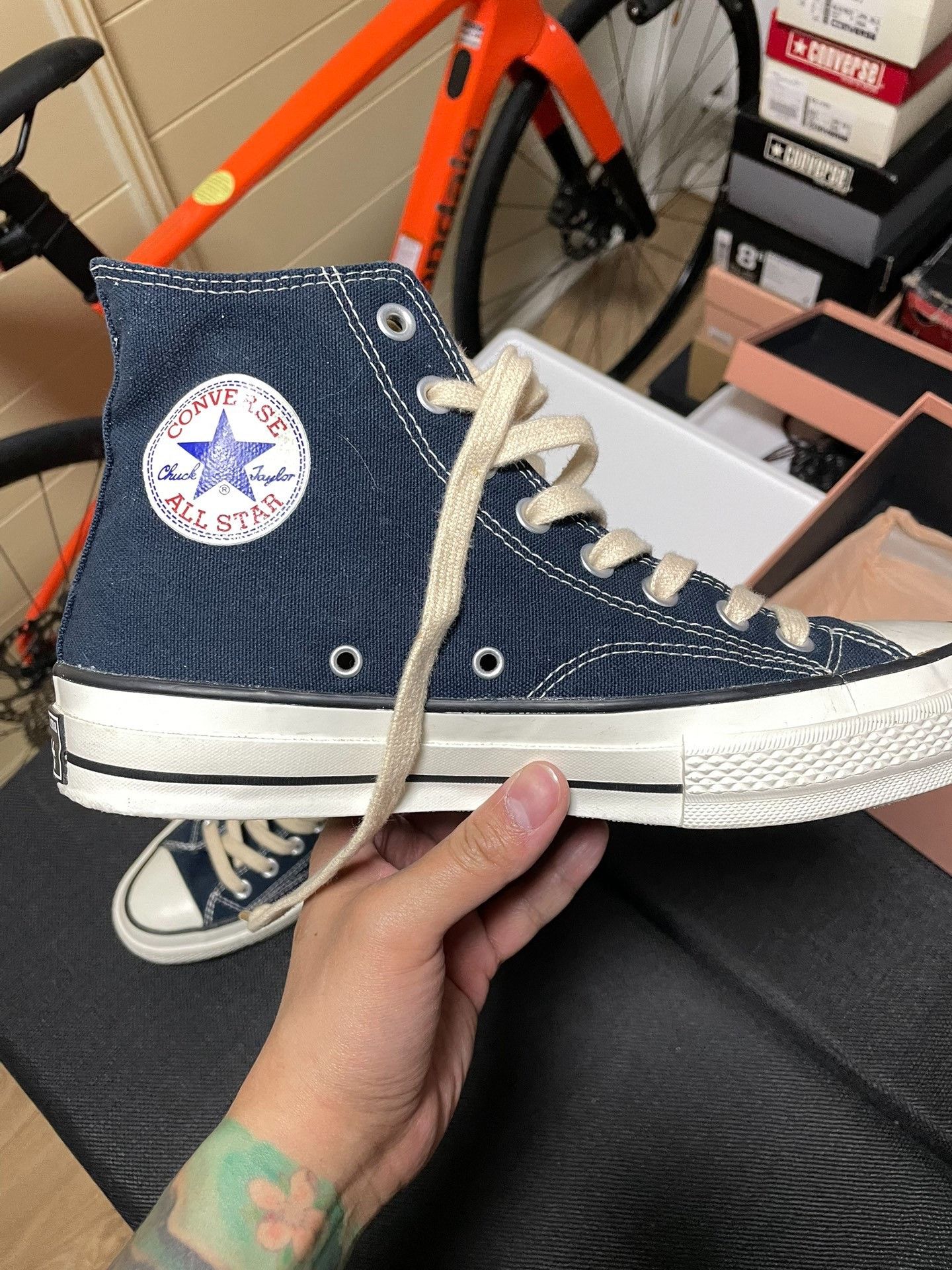 Converse Converse Addict 6J High Top Sneakers Size US 8.5 / EU 41-42 - 2 Thumbnail