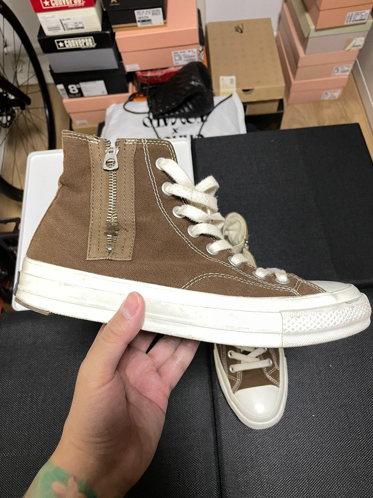 Nigo Converse Addict Nigo Zip High-Top Old Size US 8.5 / EU 41-42 - 3 Thumbnail
