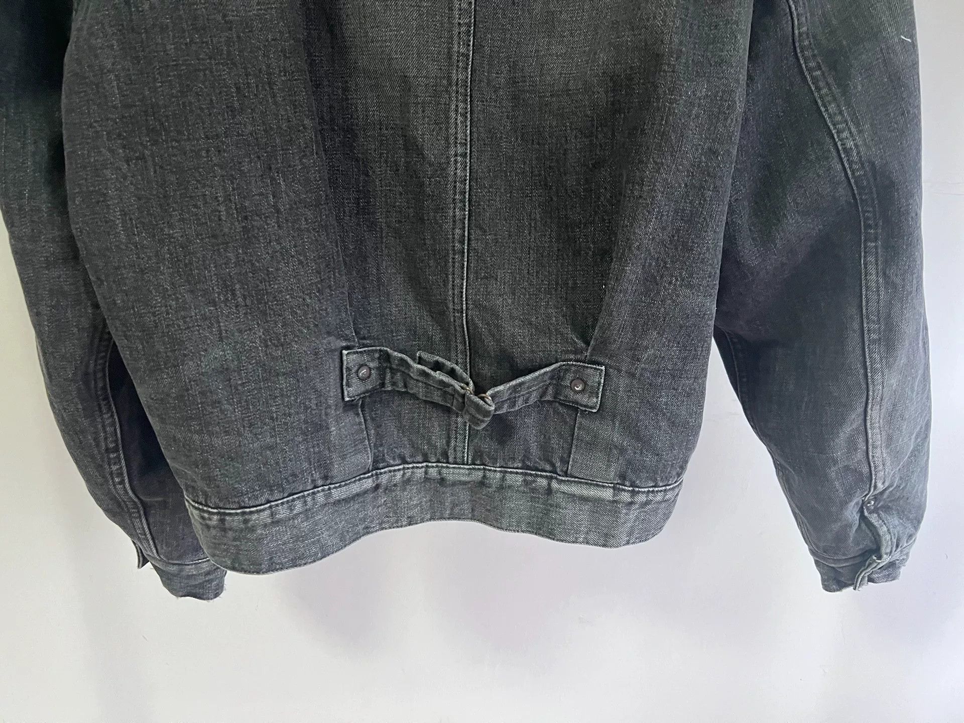 &SONS gypsy&sons Black Washed Padded Denim Jacket Size US M / EU 48-50 / 2 - 8 Thumbnail