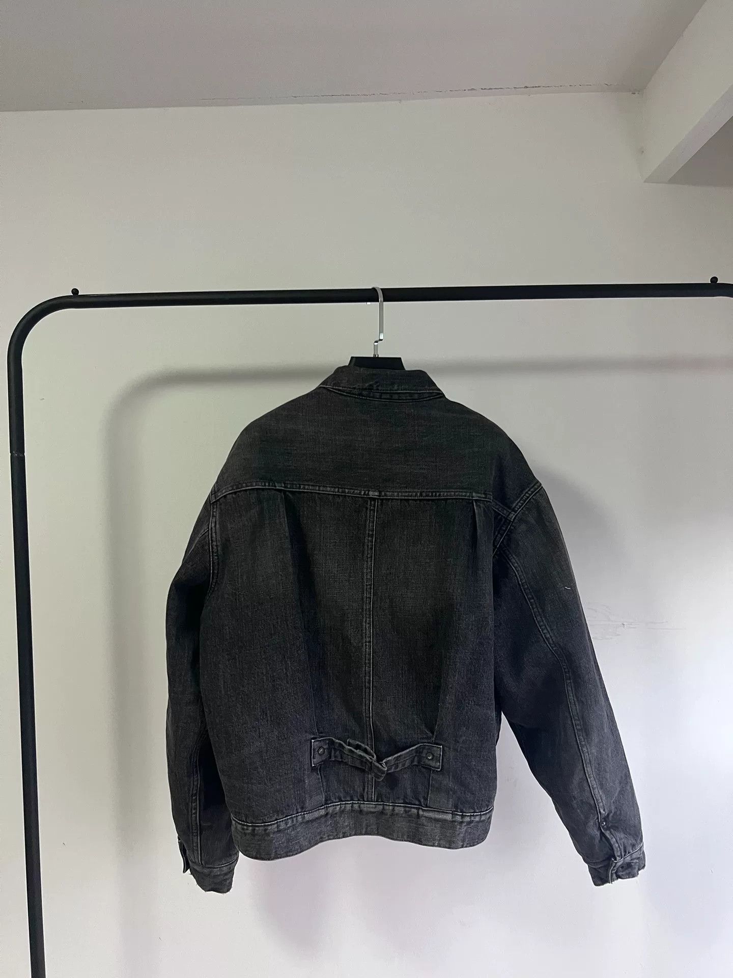 &SONS gypsy&sons Black Washed Padded Denim Jacket Size US M / EU 48-50 / 2 - 7 Thumbnail