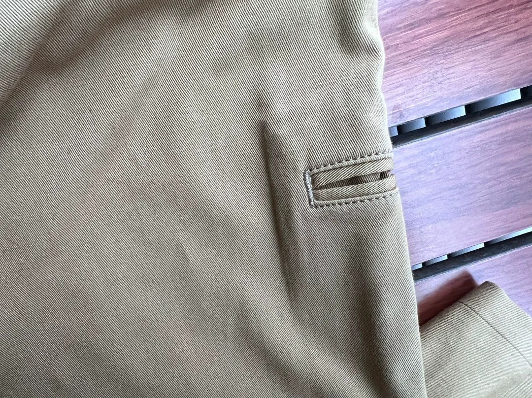 Fortela Fortela Double-Pleated Khaki Casual Trousers Size US 33 - 5 Thumbnail