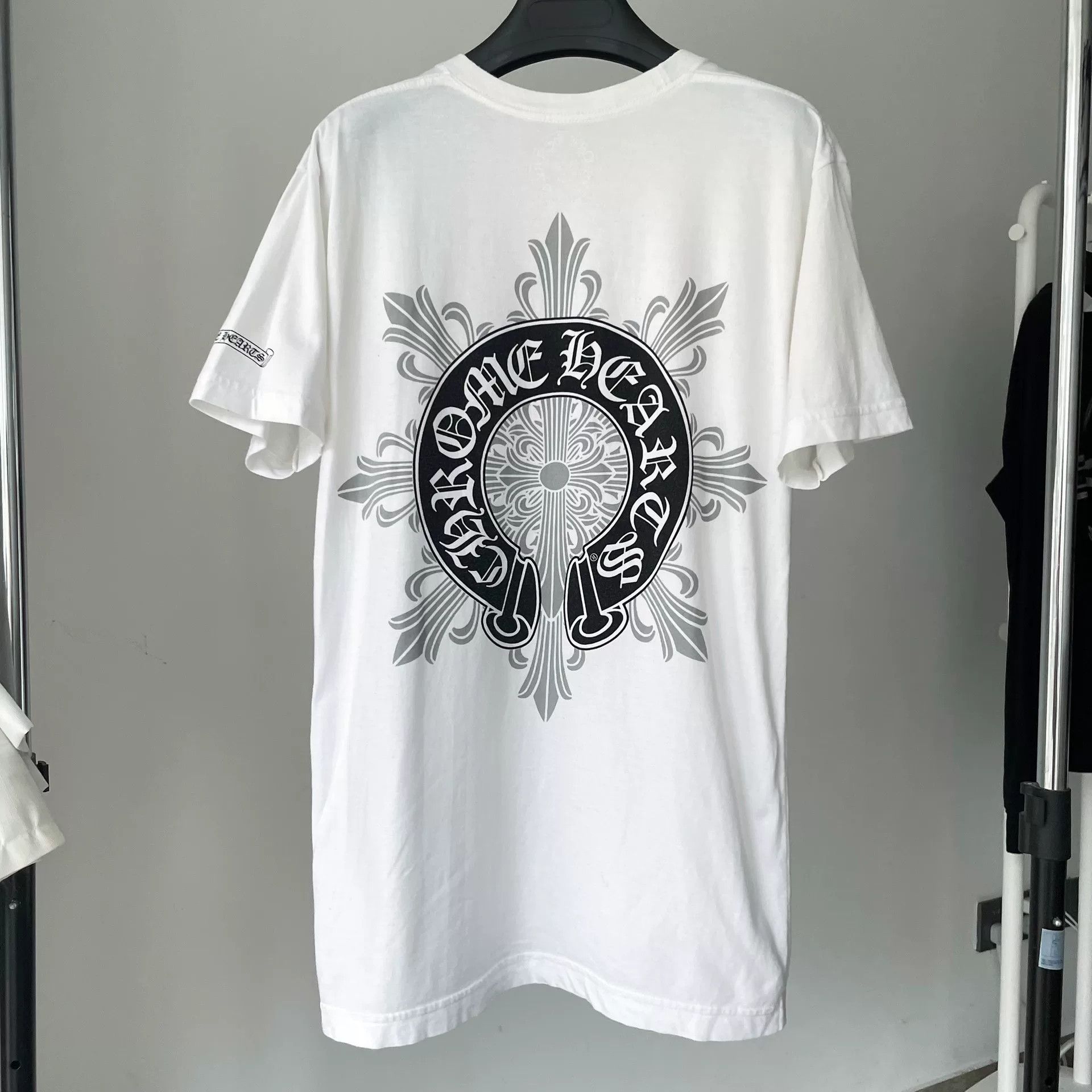 Chrome Hearts Chrome Hearts White Short Sleeve Tee Size US M / EU 48-50 / 2 - 2 Thumbnail