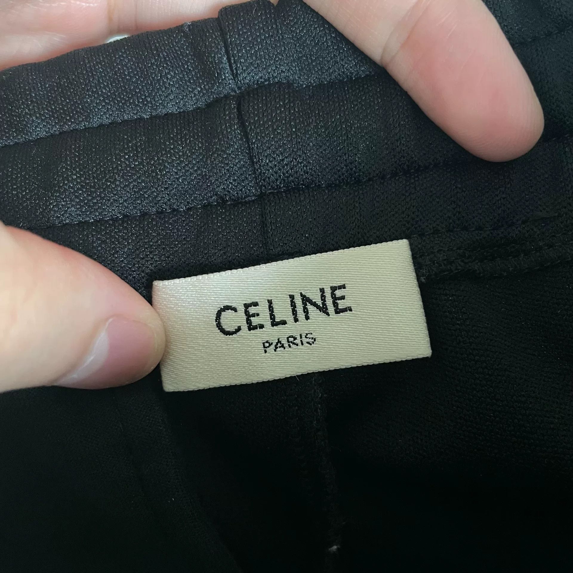 Celine Celine Striped Logo Casual Pants Size 26" / US 2 / IT 38 - 5 Thumbnail