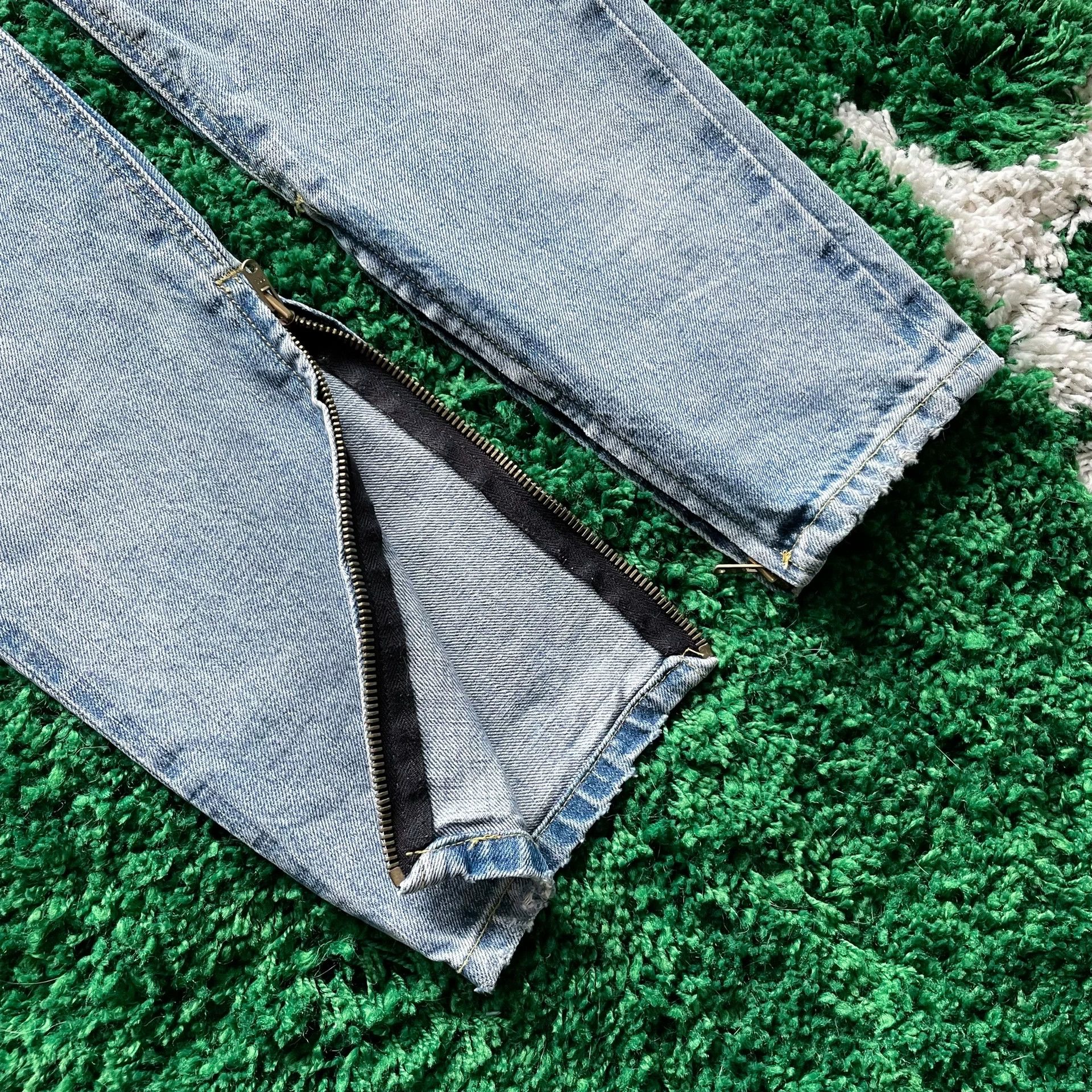 Fear of God Fear of God 6th Distressed Blue Denim Pants Size US 33 - 6 Thumbnail