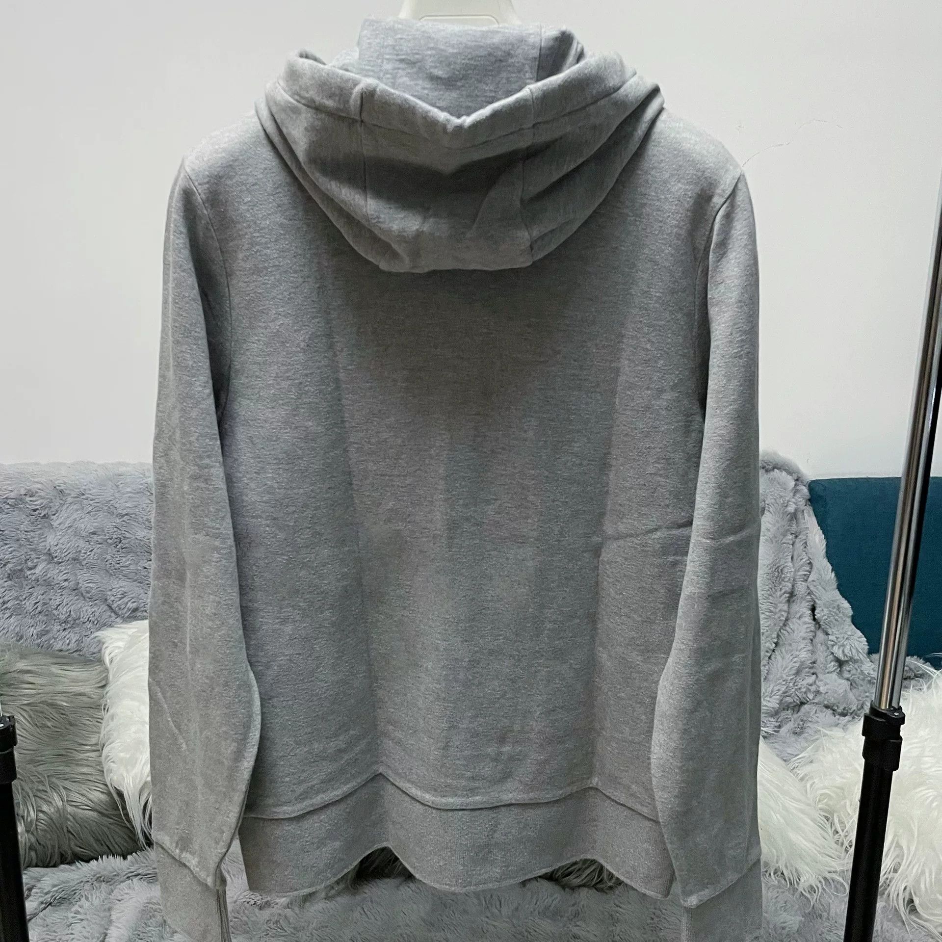 Thom Browne Thom Browne Gray Stripe Zip Hoodie Size US M / EU 48-50 / 2 - 2 Thumbnail