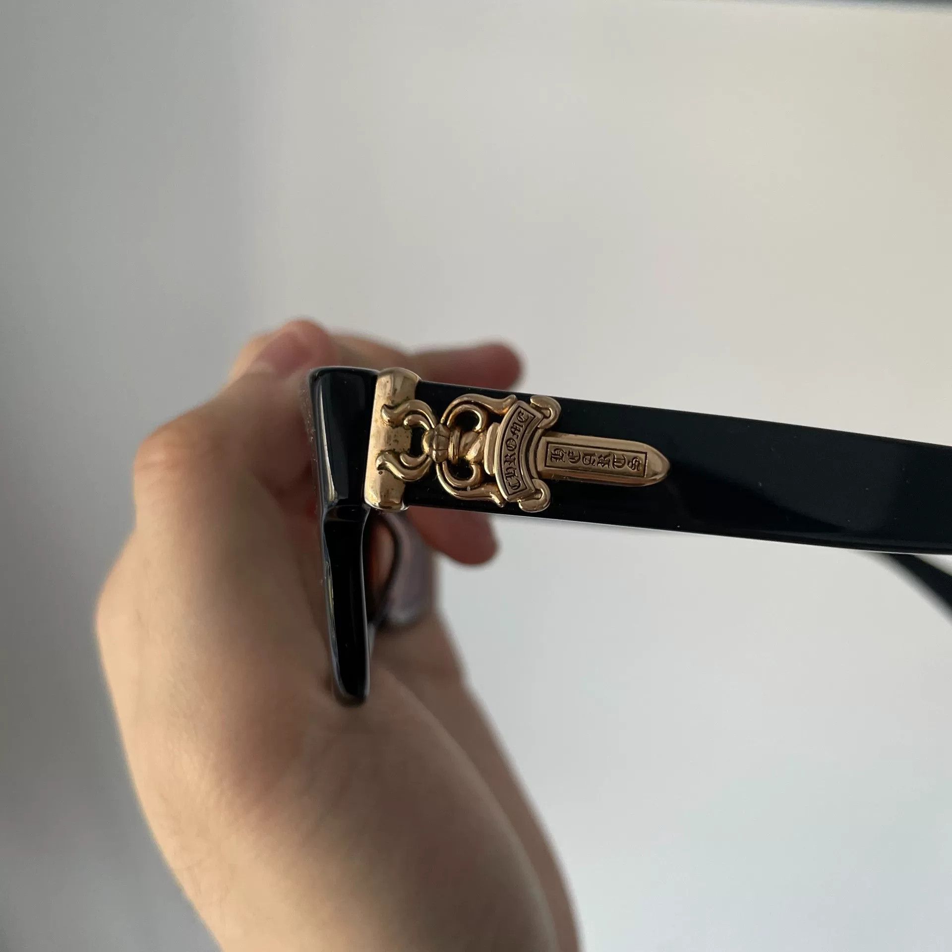 Chrome Hearts Chrome Hearts Black Silver-Plated Glasses Frame Size ONE SIZE - 5 Thumbnail