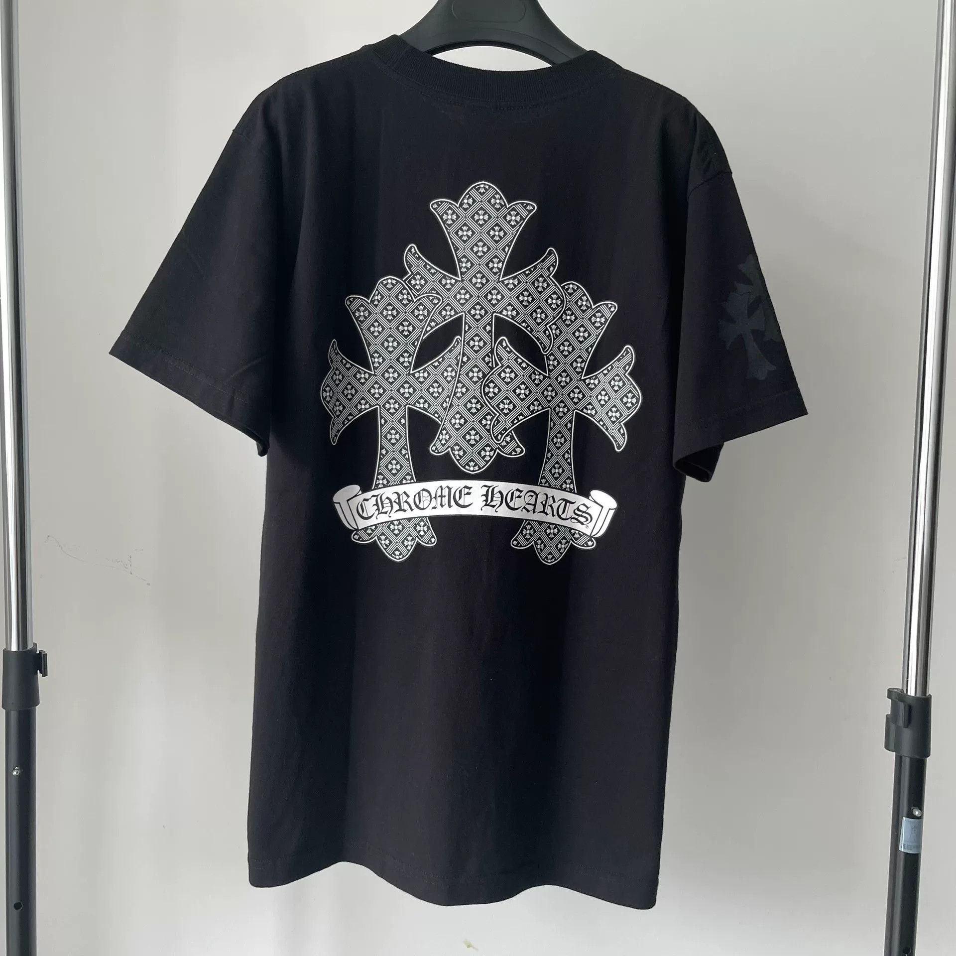 Chrome Hearts Chrome Hearts Cross Print Short Sleeve Tee Size US M / EU 48-50 / 2 - 2 Thumbnail