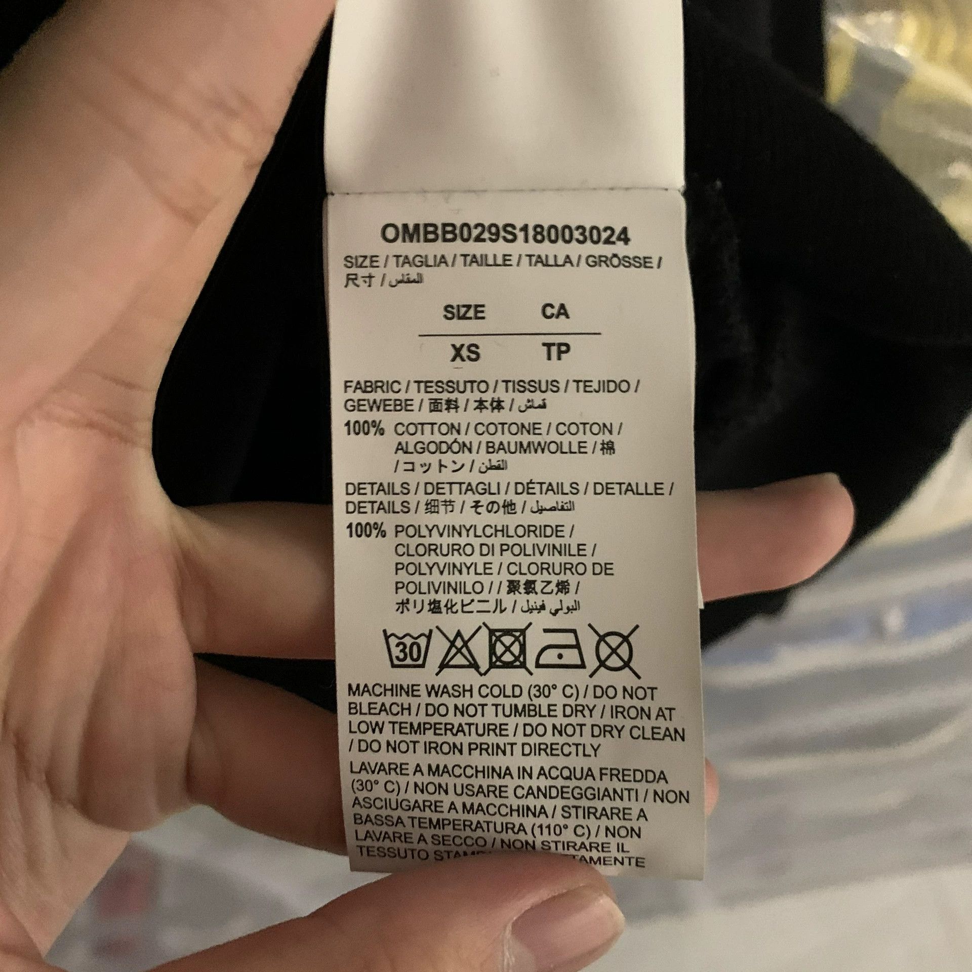 Off-White Off-White Yellow Warning Hoodie Size US XS / EU 42 / 0 - 5 Thumbnail