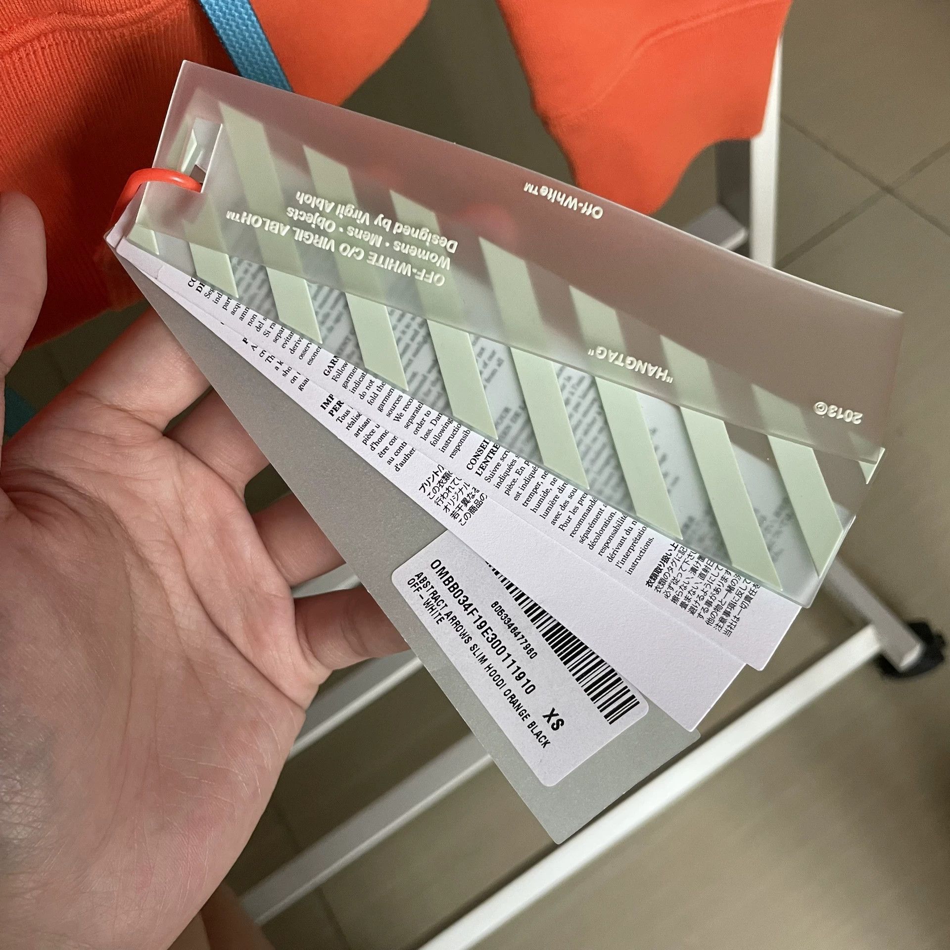 Off-White Off-White Orange Abstract Arrow Hoodie Size US XS / EU 42 / 0 - 6 Thumbnail